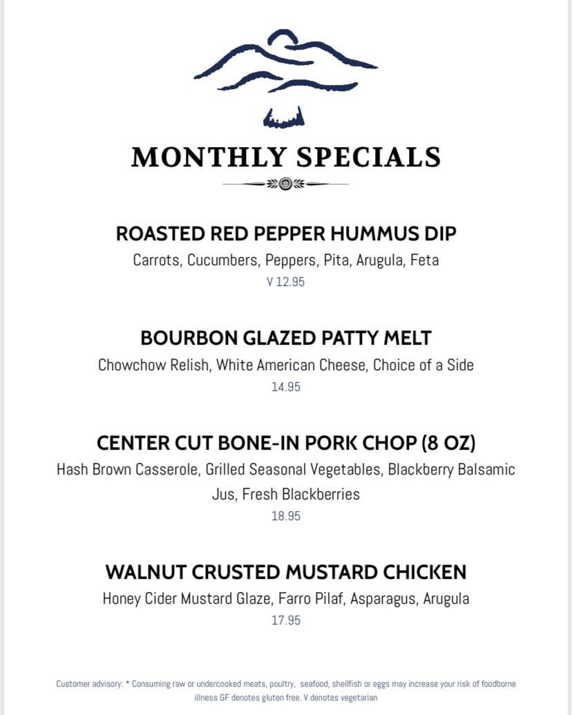 May specials starting tomorrow, May 2nd!