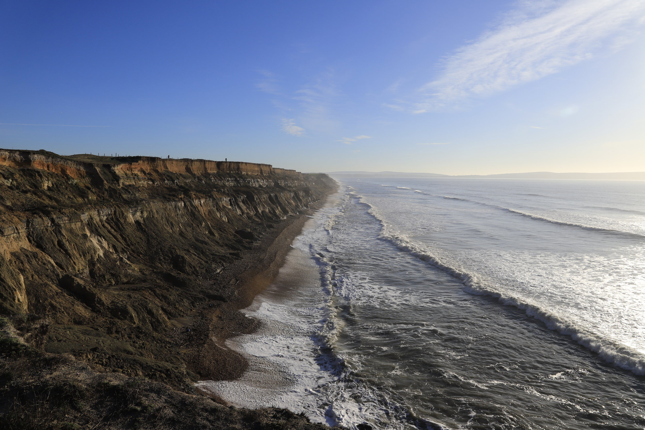 Cliffs towards Milford on Sea