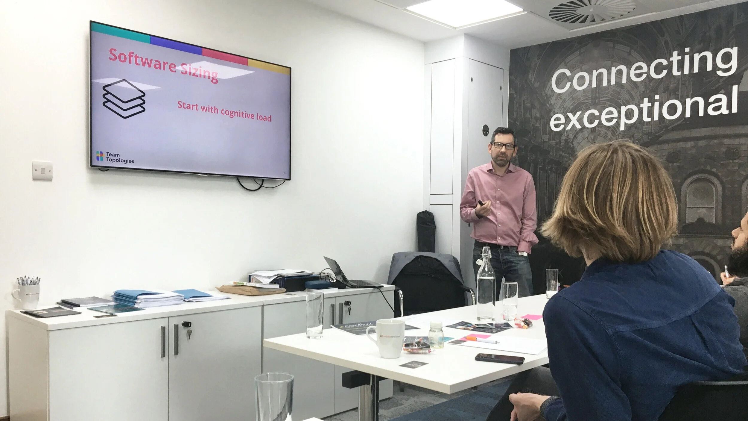 Matthew Skeleton delivering the Team Topologies training