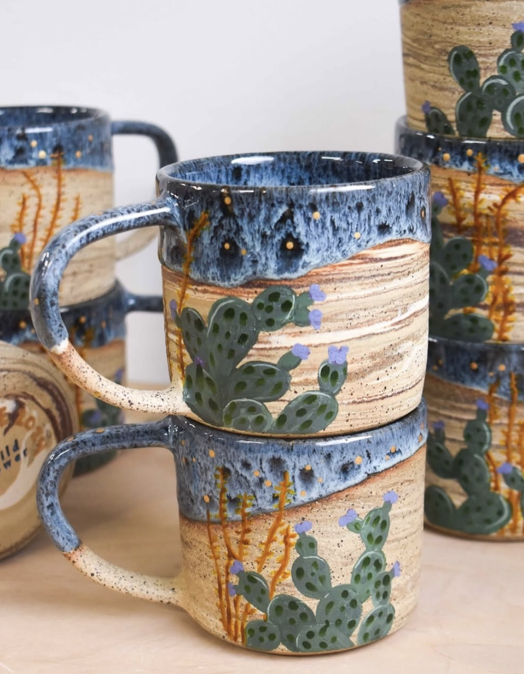 Custom Ceramic Bachelorette Desert Mugs  made by Nicole Helen Brunner