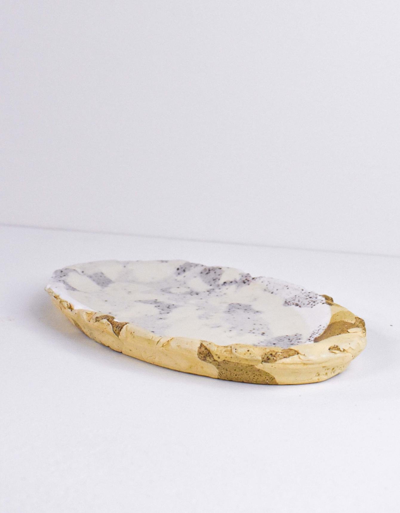 Ceramic Handbuilt Tray Serving Dish Jewelry Display