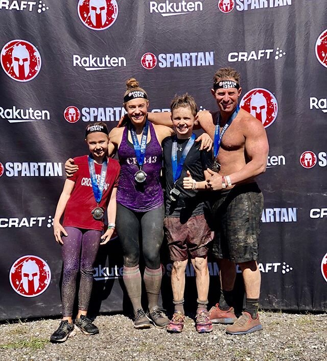 @crossfit843 family 1st ever @spartanrace 10K Super in the books ✅. No walking, no complaining, no shortcuts. Thankful to experience fitness, together... as a family. #familyfirst #spartanracejacksonville #experiences #takeyourfitnesstonature #crossf