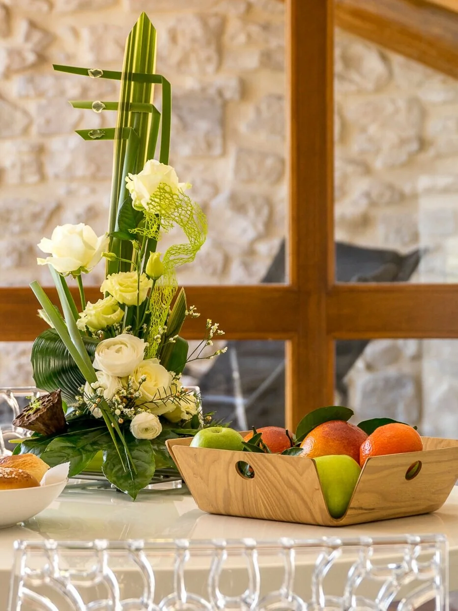 Repas pour un weekend romantique en couple dans une chambre d'hôtes de prestige près de Sommières et Quissac
