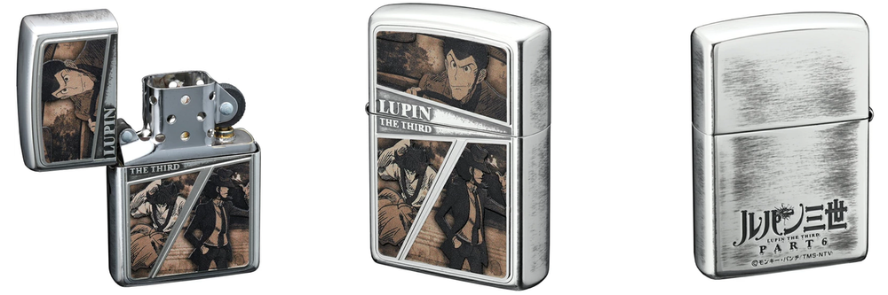 【超希少】LUPIN THE THIRD 40th Zippo New Lupin III: Part 6 themed zippo lighter comes to Japan this