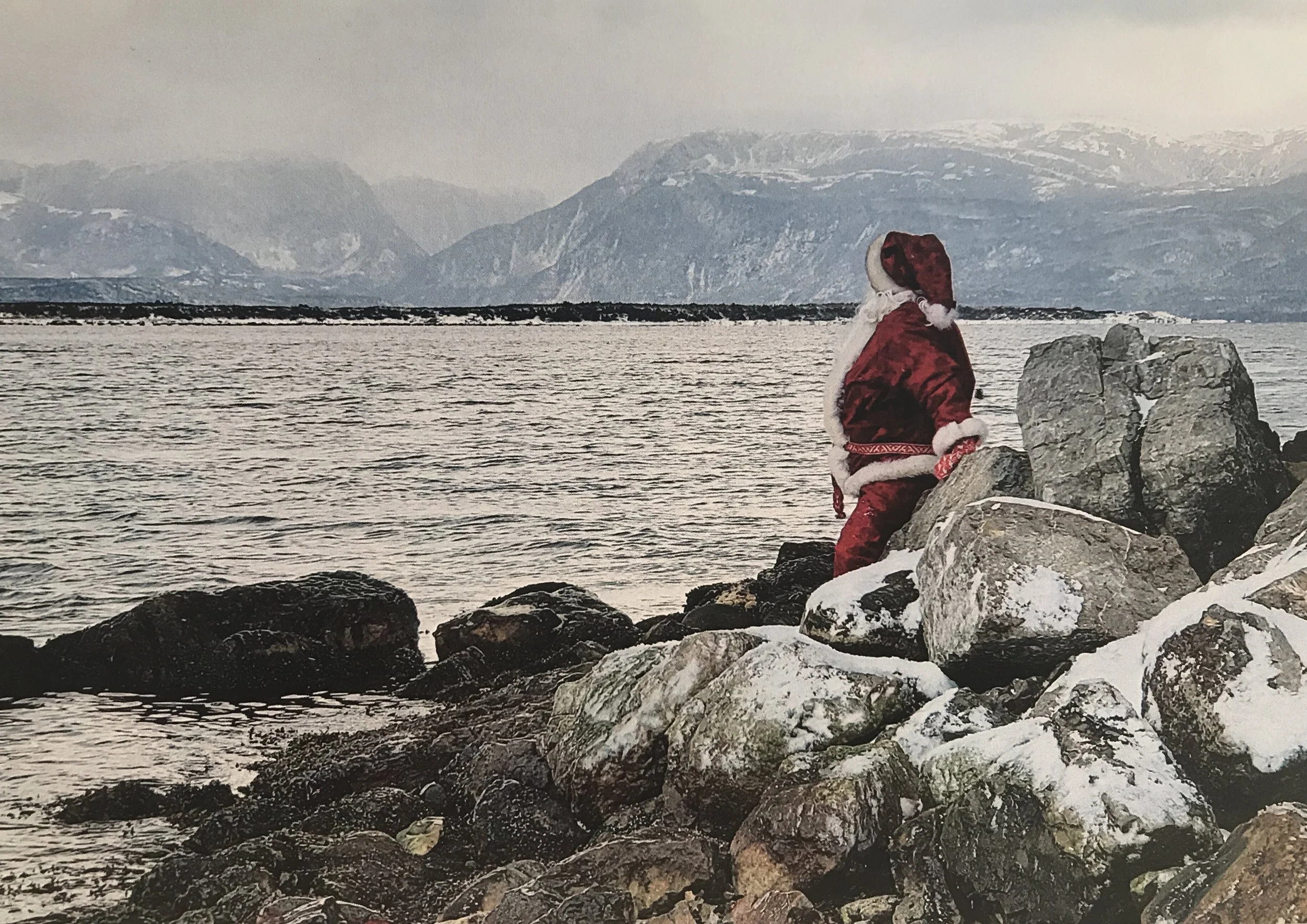 Santa Watches the Waves