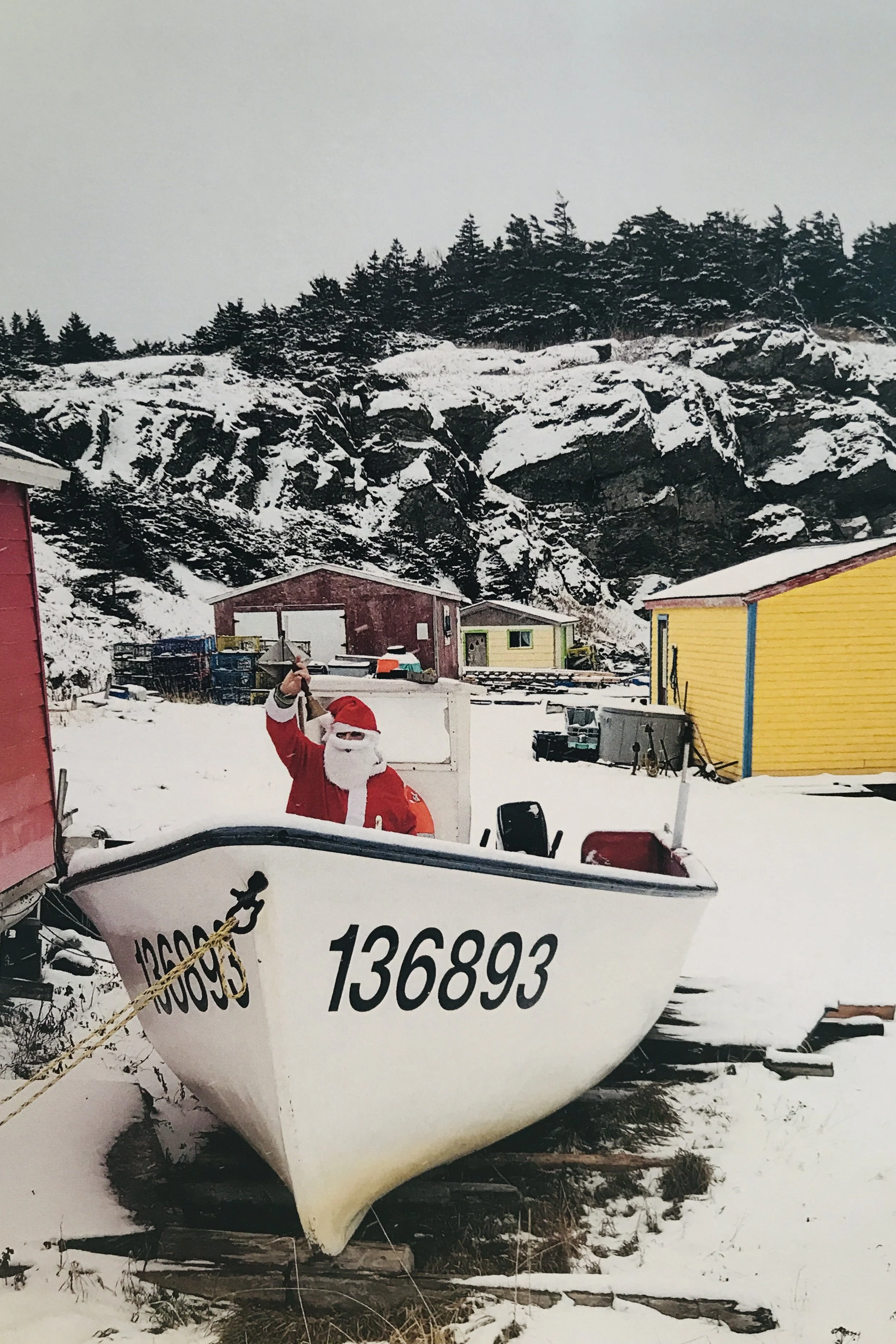 Santa in the Boat