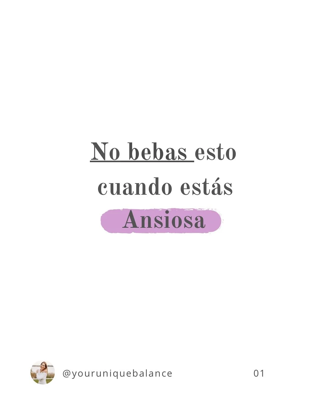 El error que muchas cometemos cuando estamos ansiosas 😰🚫

&iquest;Sab&iacute;as que lo que bebes puede estar empeorando tu ansiedad sin que te des cuenta? 🥤☕🍷

En este carrusel te muestro 3 bebidas comunes (caf&eacute;, jugos azucarados y alcohol
