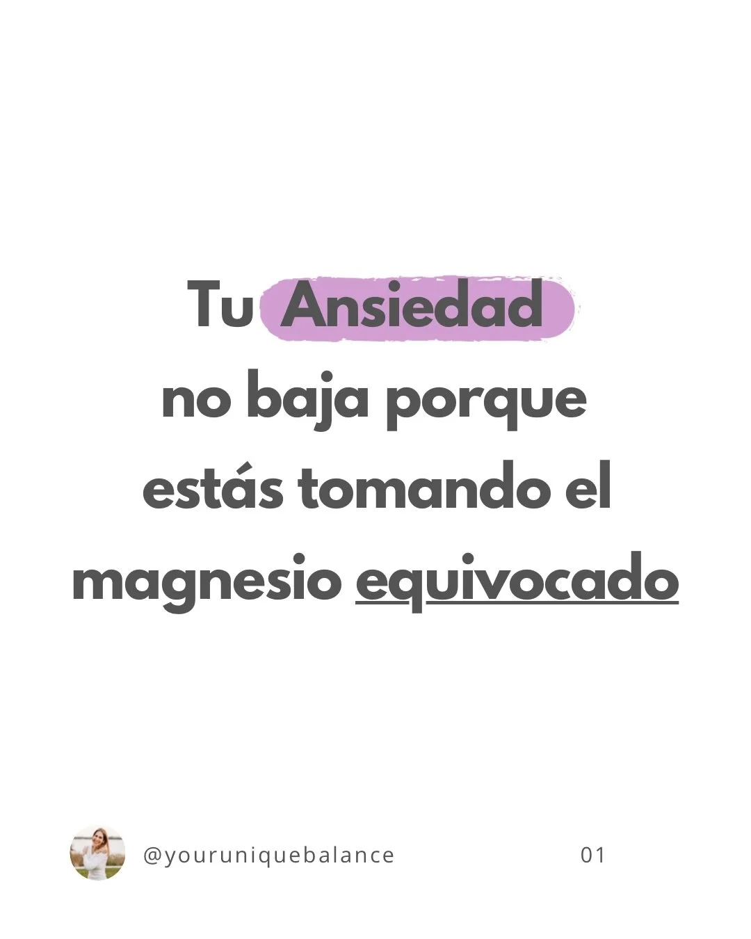 Tu ansiedad no mejora aunque tomes magnesio 💊

💥 Y muchas veces no es porque el magnesio &ldquo;no funcione&rdquo;, sino porque est&aacute;s tomando el tipo equivocado.

Much&iacute;simas personas empiezan a tomar magnesio esperando:

&bull; dormir