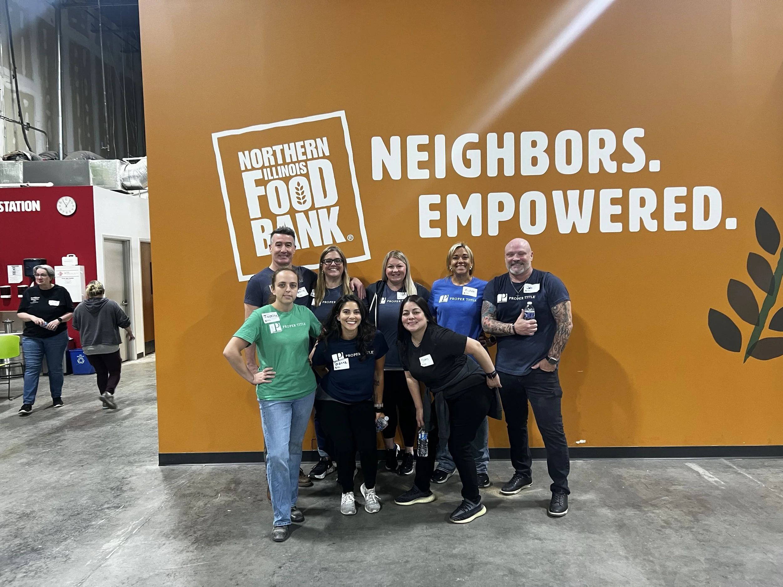 Volunteers smiling