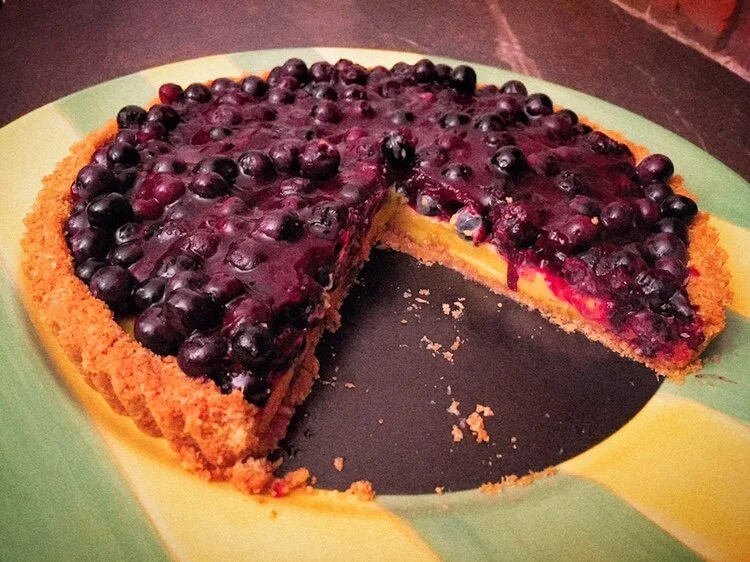 Tarte Robert (Key Lime with Blueberries)