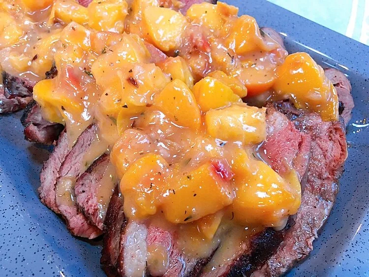 Peach Sauce for Grilled Duck Breasts