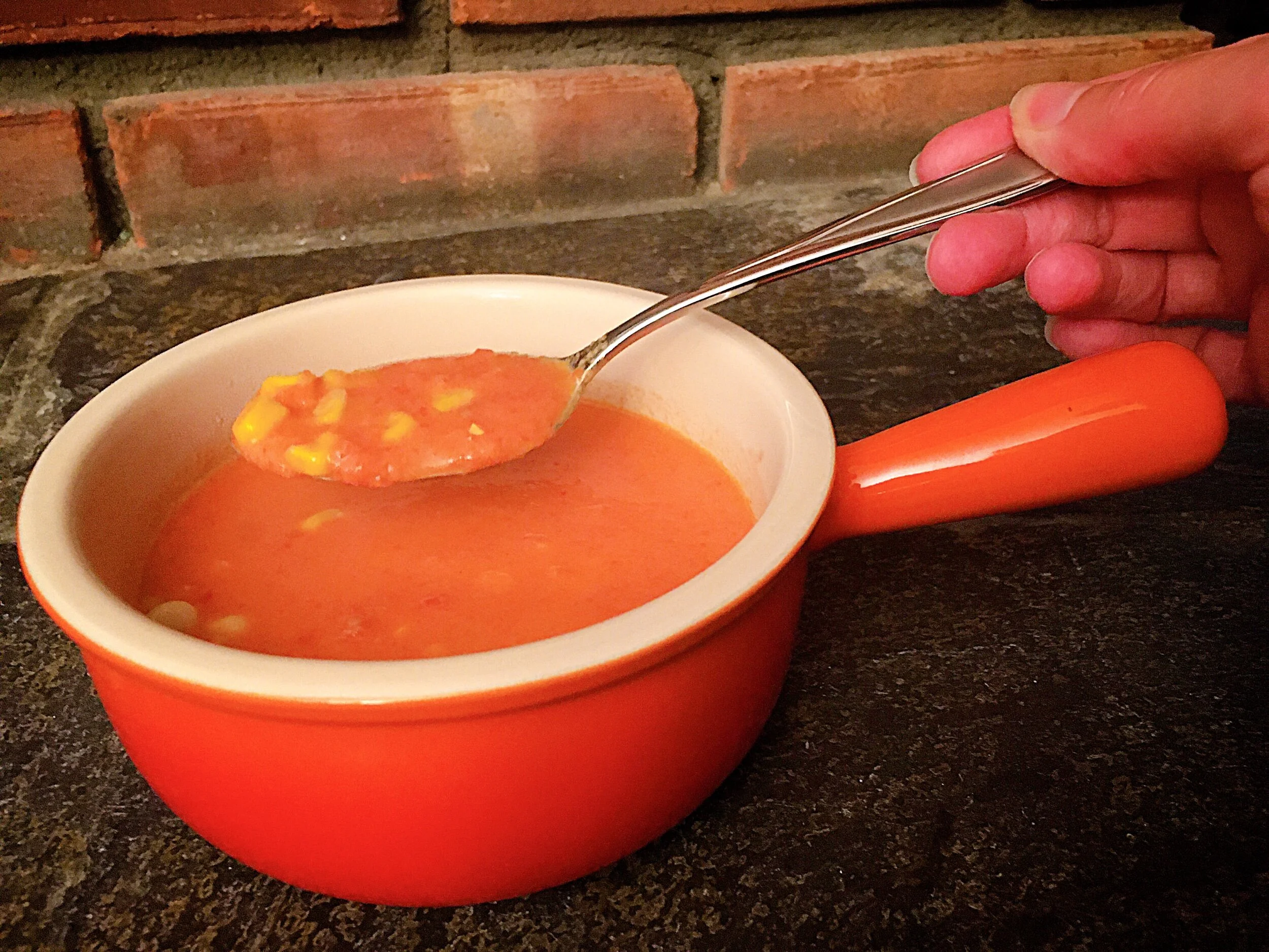 Berkshire Eagle Column: Tomato Soup with Coconut, Corn &amp; Curry