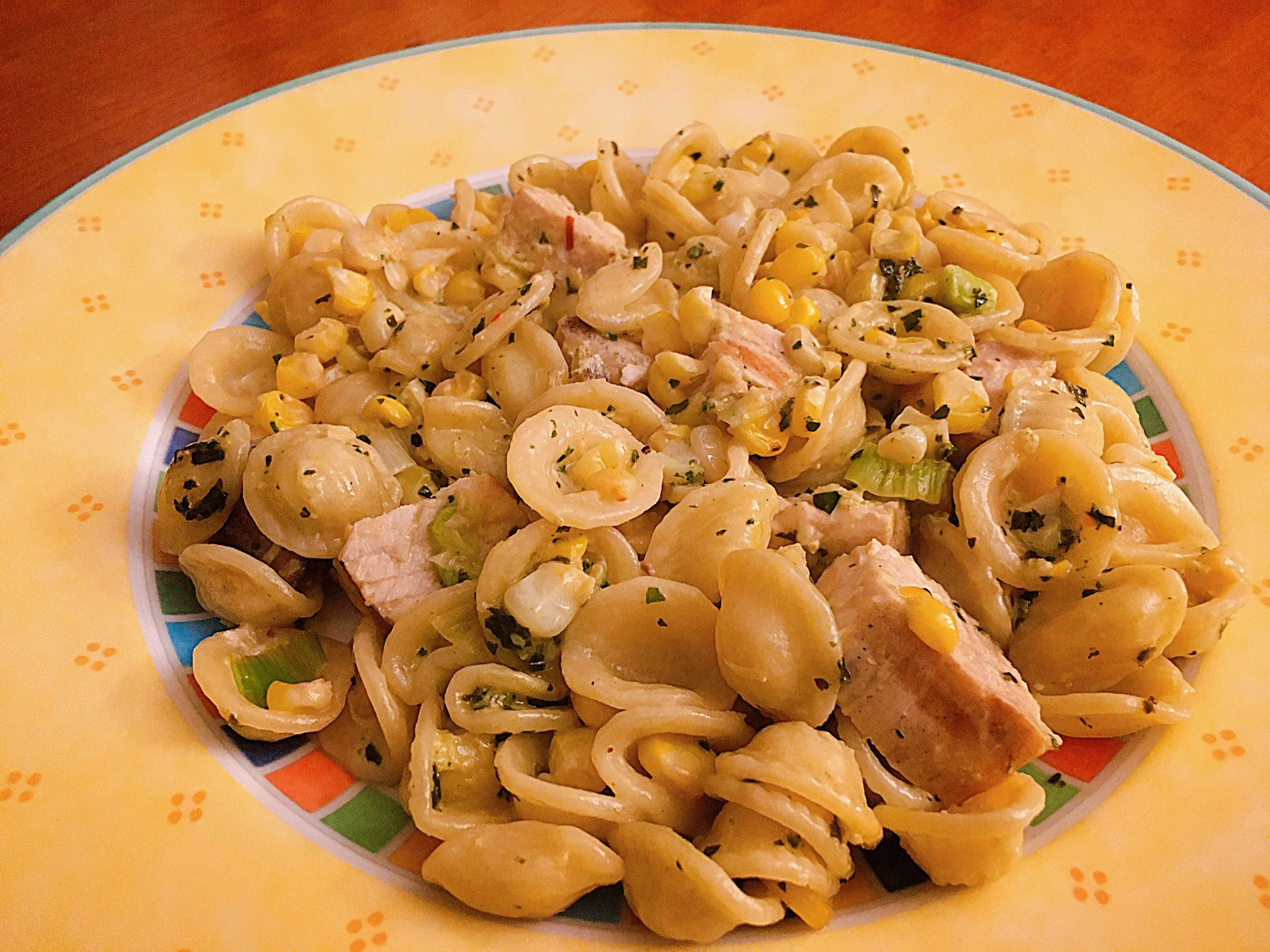 Berkshire Eagle Column: Pasta with Grilled Swordfish and Corn