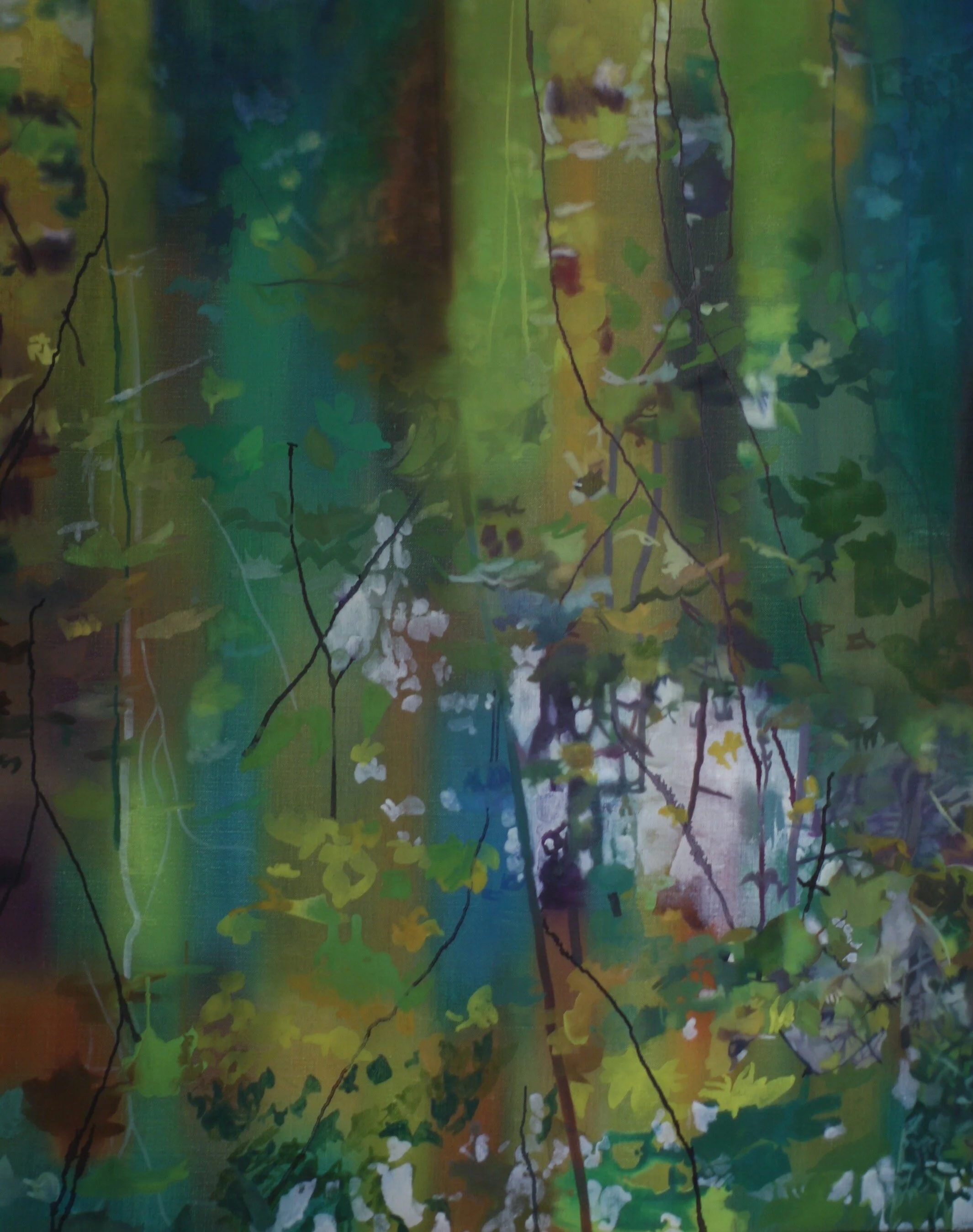 “Forrest” 72,5x60,5cm, Öl auf Leinwand, 2018