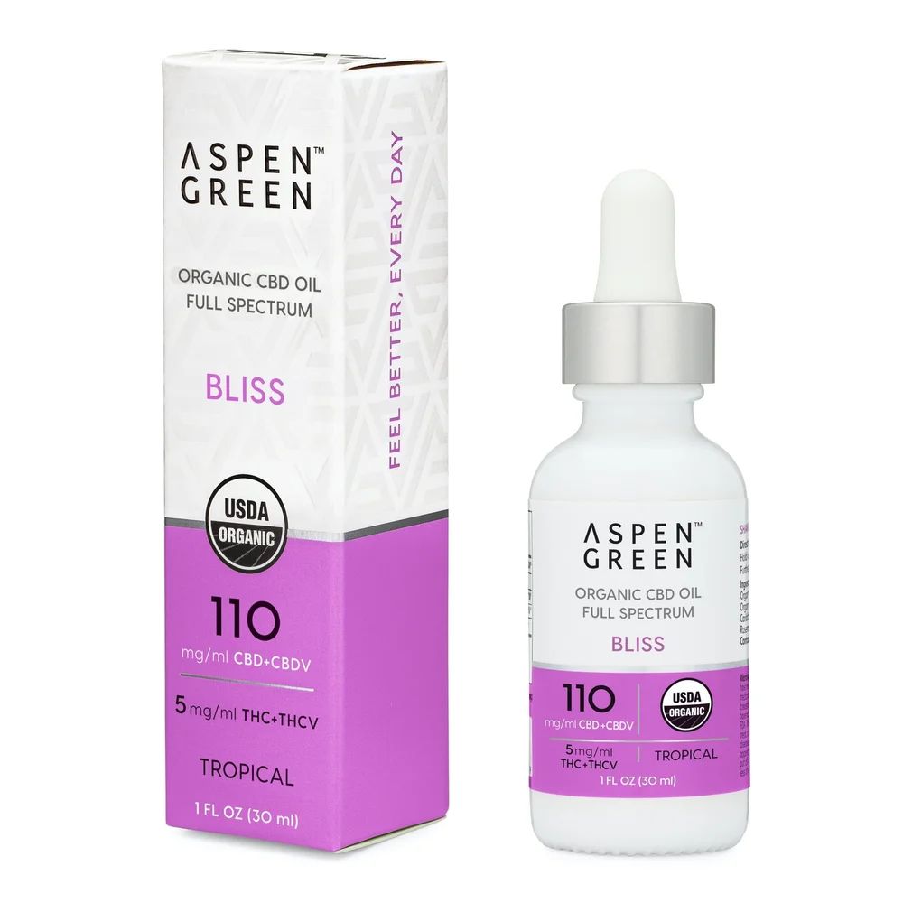 CBDWax 15g 超高濃度94.1% Bliss Full Spectrum CBD+CBDV Oil 110mg/mL (3350mg per bottle) with
