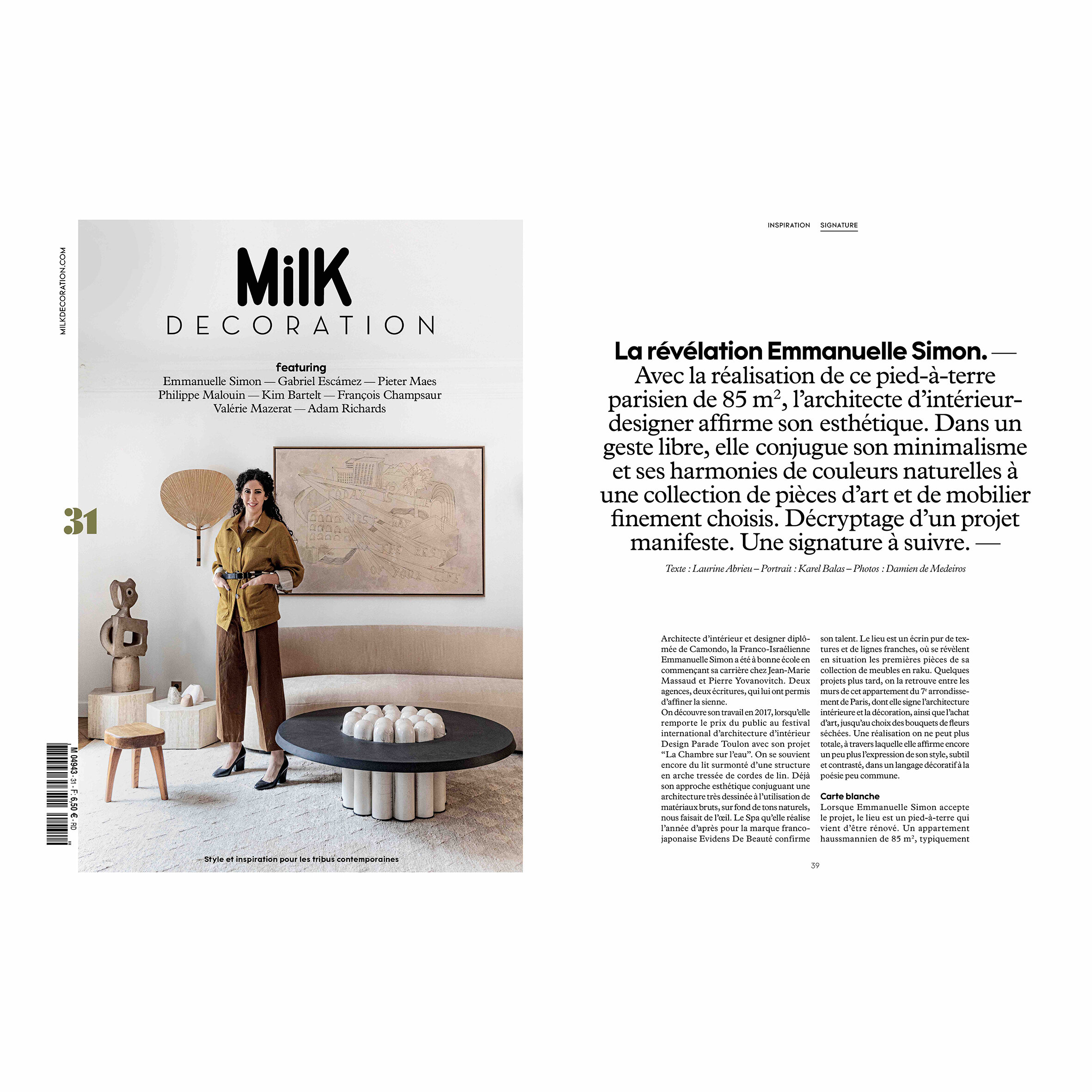 MILK DECORATION - FRANCE - 2020 - (8.p)