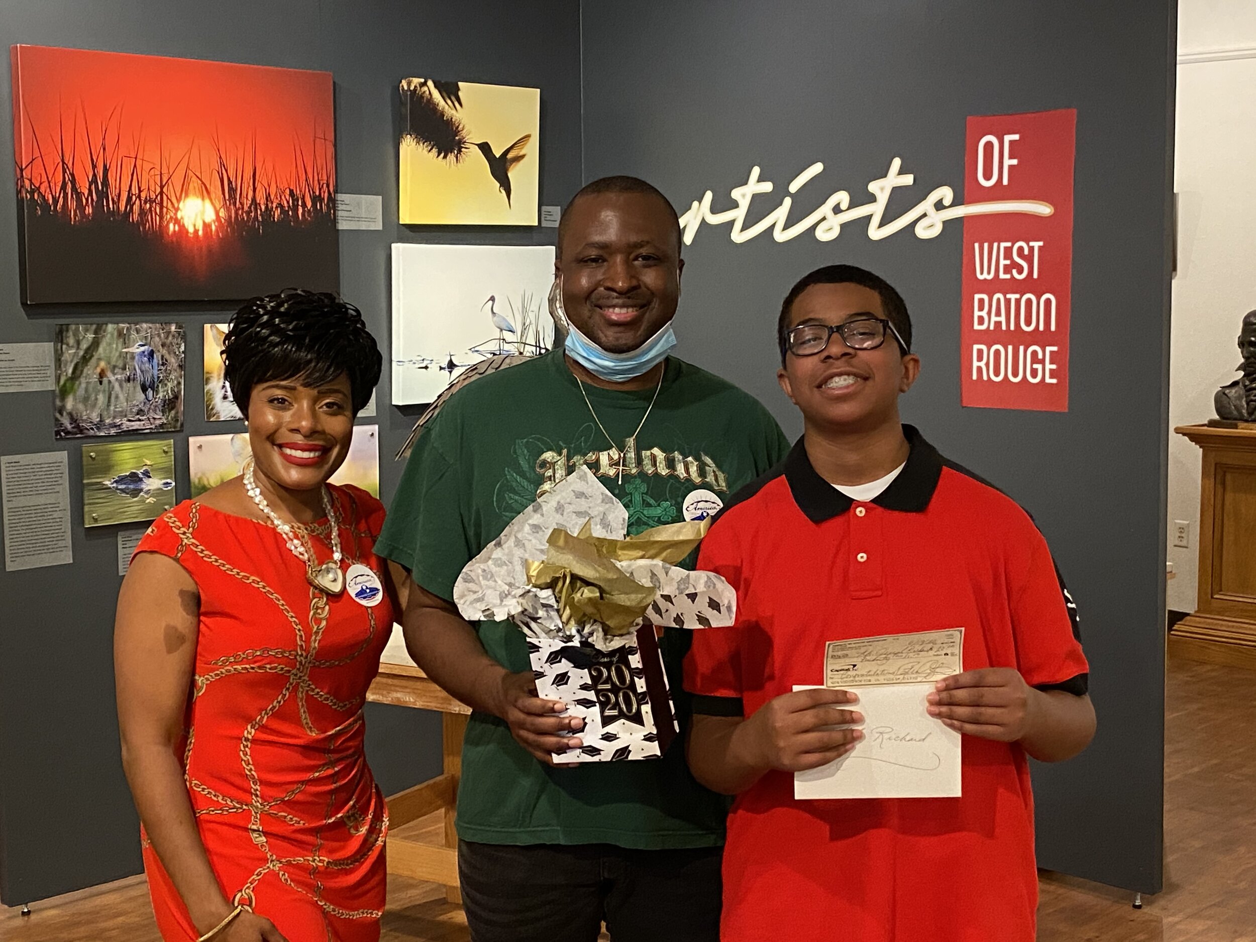 On Juneteenth, AMOA Saluted Mr. Joseph R. of Sherwood Middle School at the West Baton Rouge Museum!
