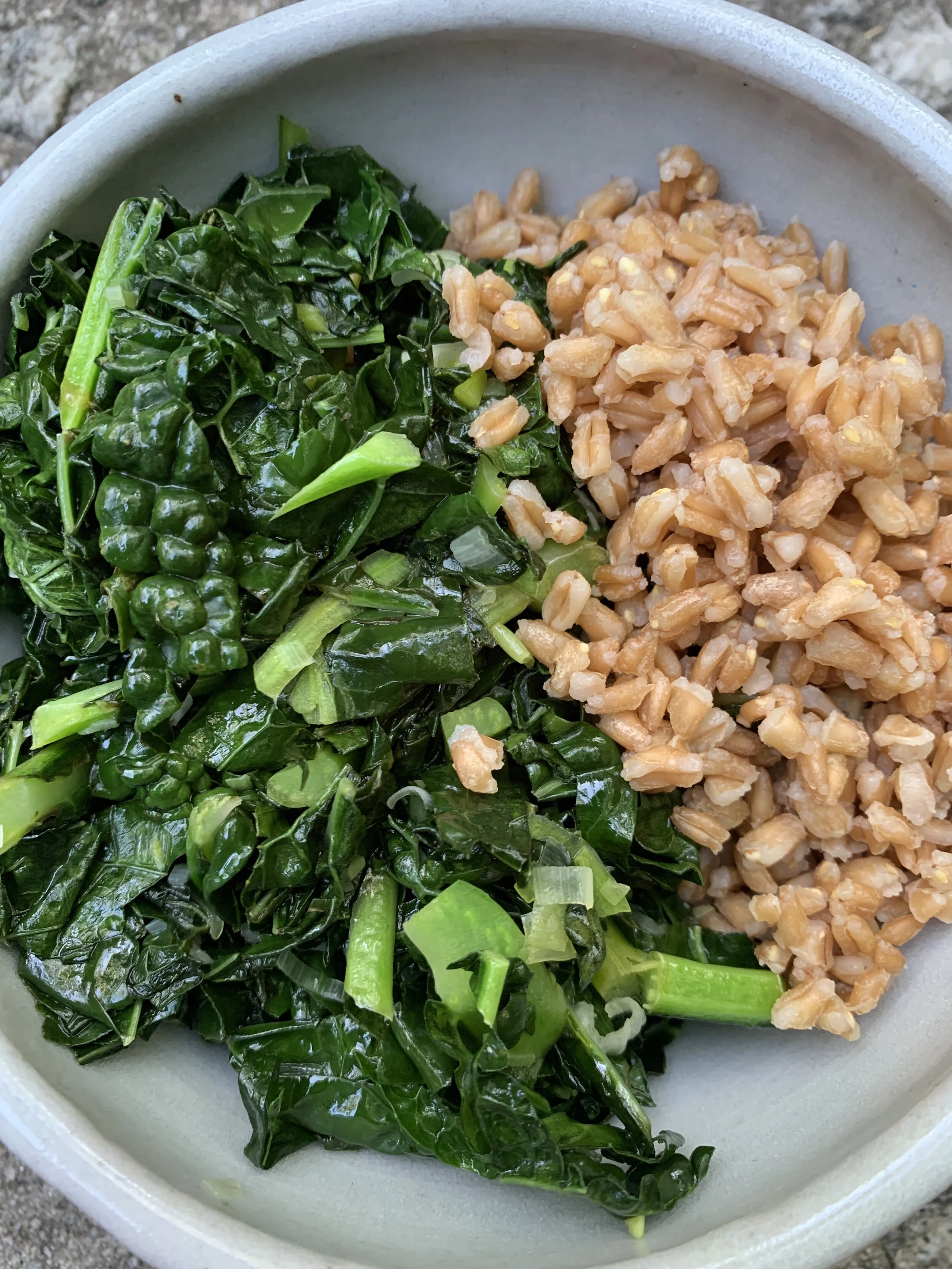 Farro with Kale, Green Garlic &amp; Lemon
