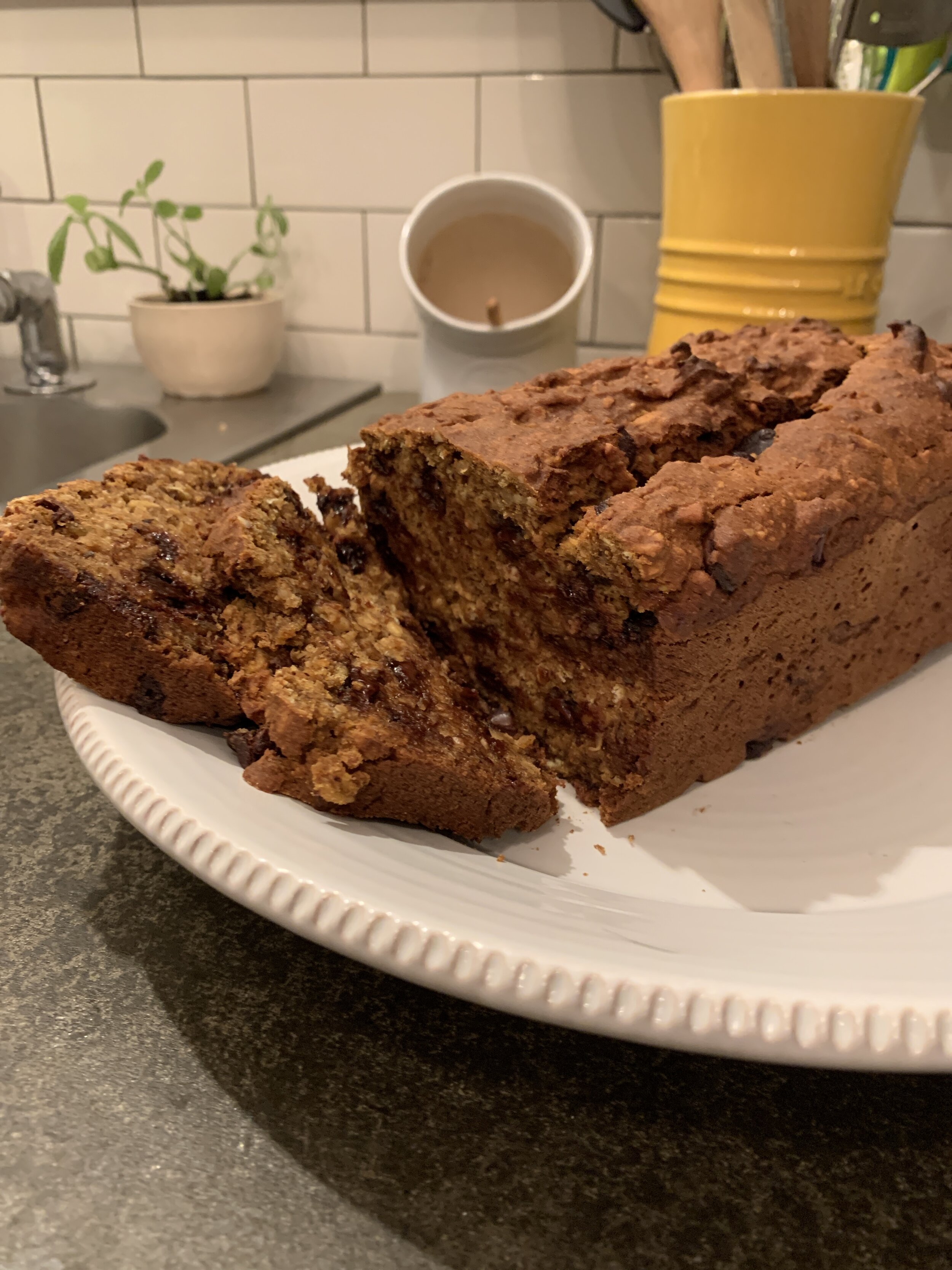 Vegan Gluten Free Pumpkin Chocolate Chip Bread