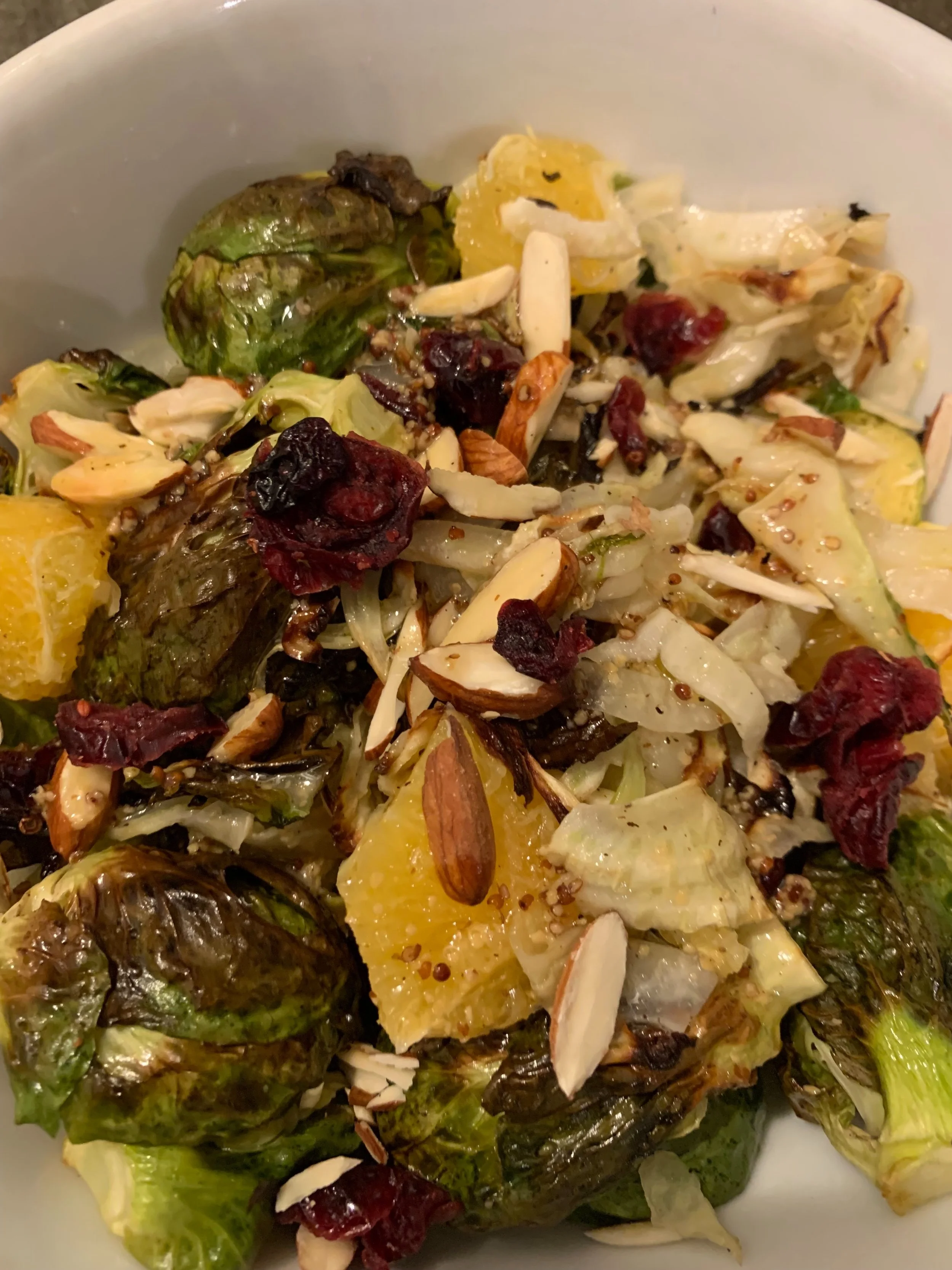 Roasted Fennel and Brussel Sprout Salad
