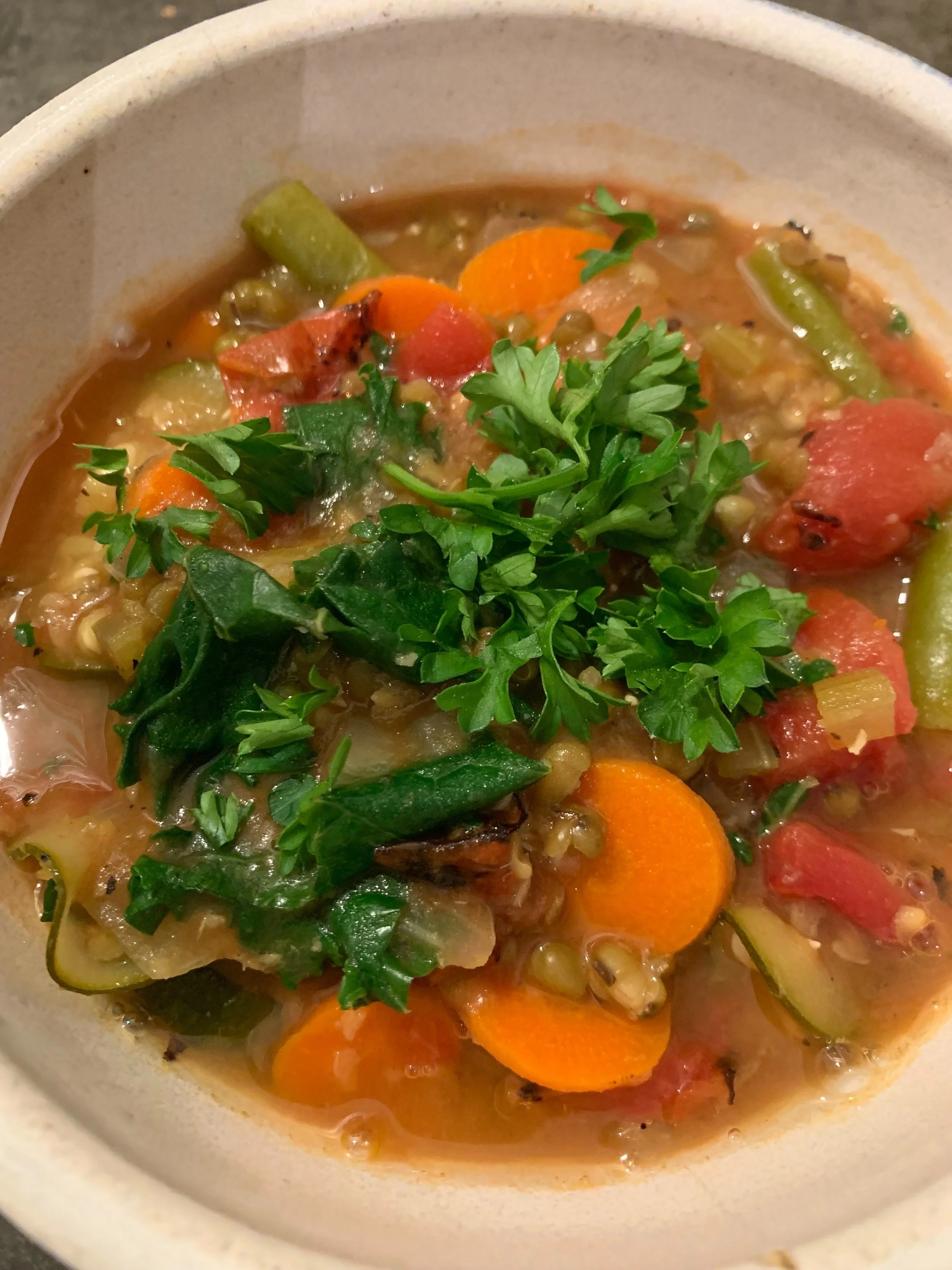 Fire Roasted Tomato &amp; Mung Bean Soup