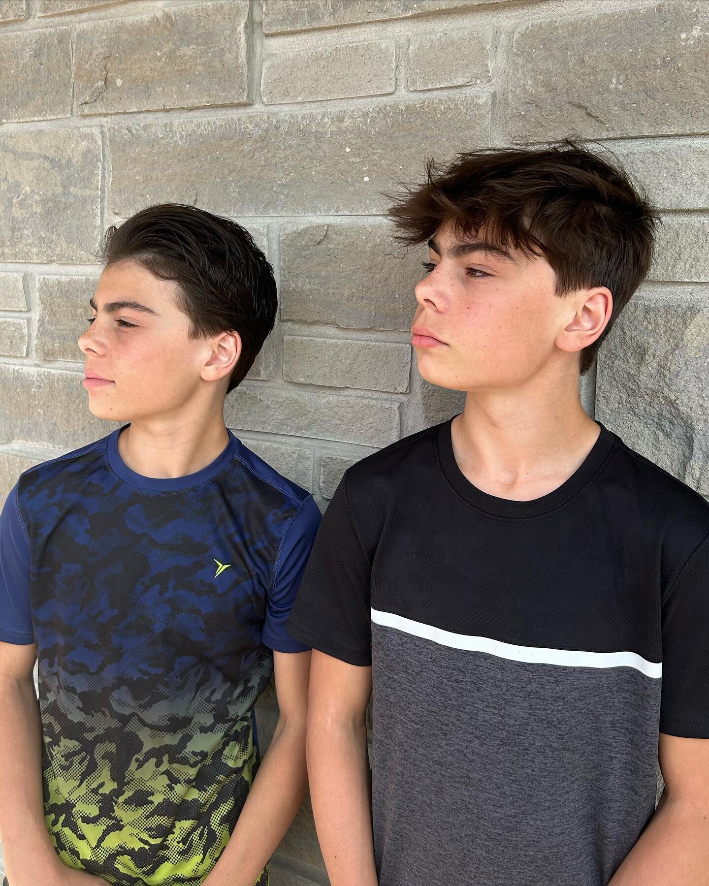 WE&rsquo;RE SEEING DOUBLE!

Although these twins have different types of haircuts, they are both looking stylish, trendy and ready for the summer to come! 

This is the perfect season to bring your children into Master Johns for their prom, graduatio