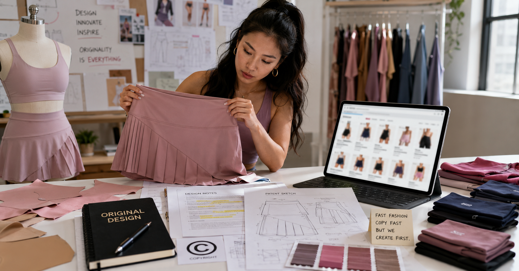When Fast Fashion Copies Creators: What the Blogilates / POPFLEX Dispute Teaches Small Businesses About Copyright, Design Protection, and Documentation