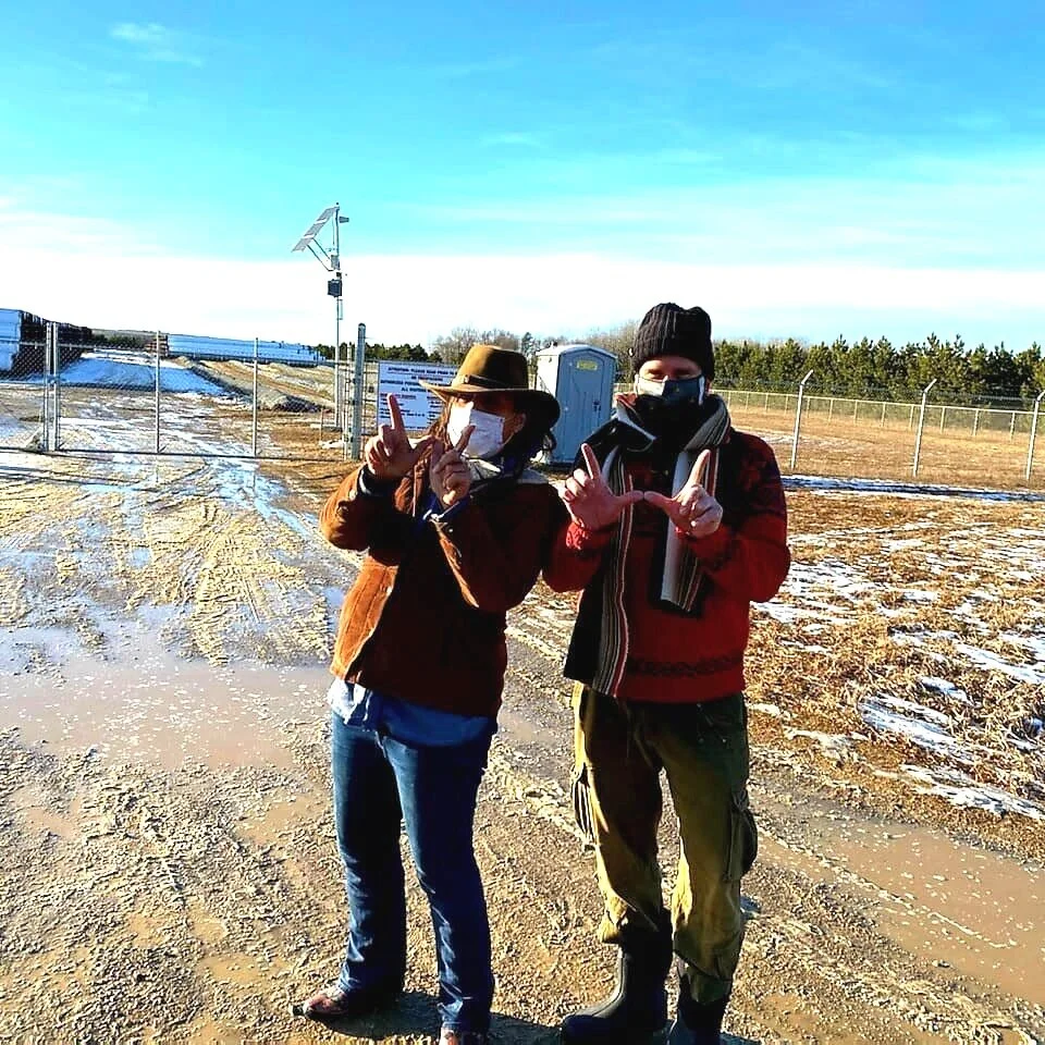Backus Pipeline Storage Yard - Photo credit David Huckfelt