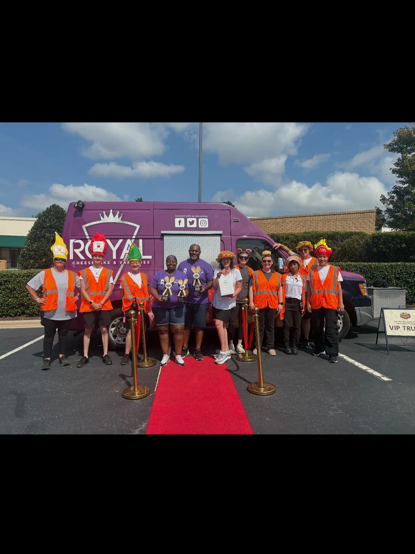 We had the best time welcoming in our third time VIP Truck Winner, Royal Cheesecakes at this past weekend&rsquo;s Brier Creek Fall Food Truck Festival!&nbsp;&nbsp;Our second picture shows what happened when they told us the bag was full of samples wa