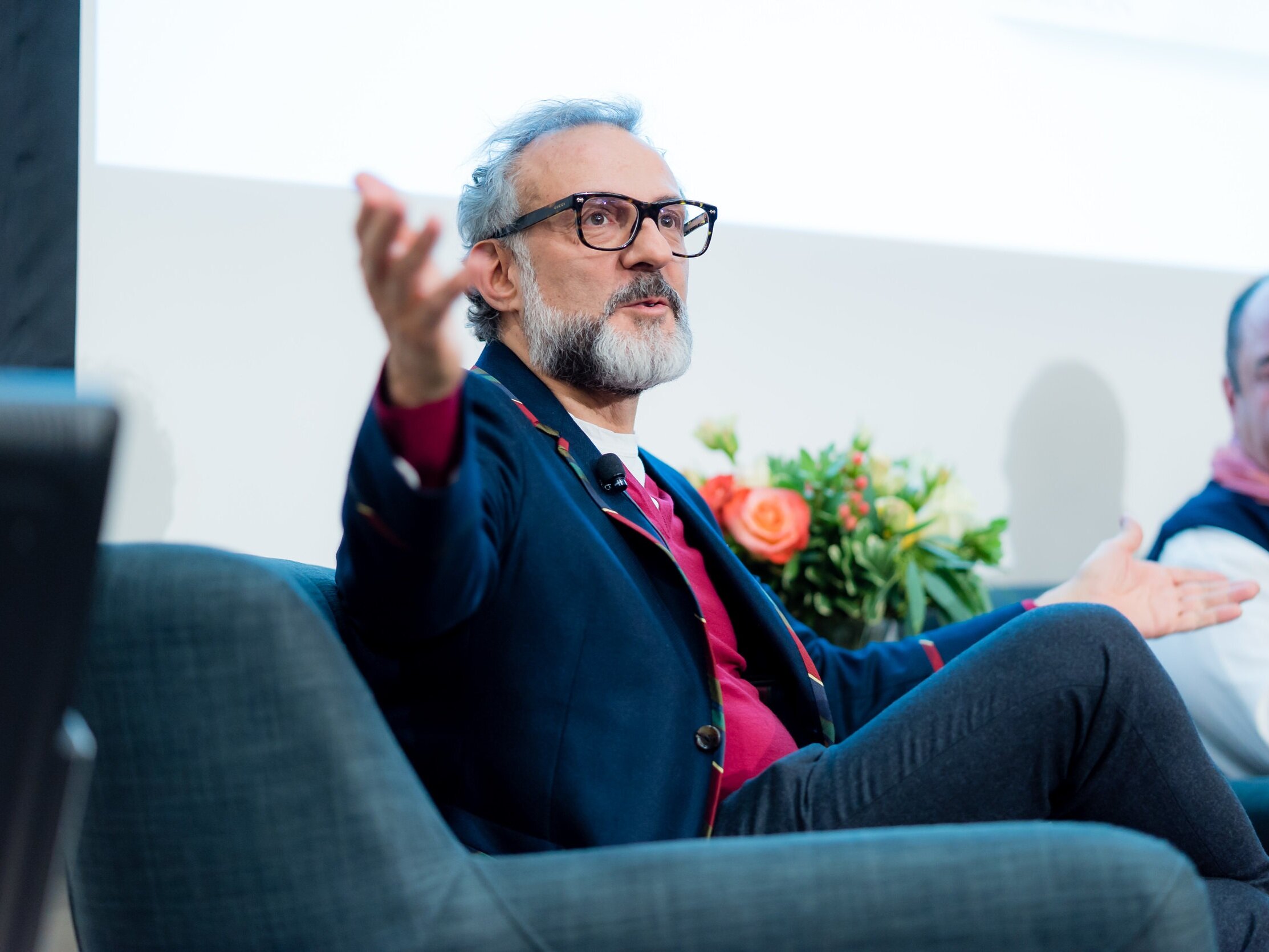 Three MIchelin Star Chef Massimo Bottura speaking at George Brown College's Centre for Hospitality &amp; Culinary Arts