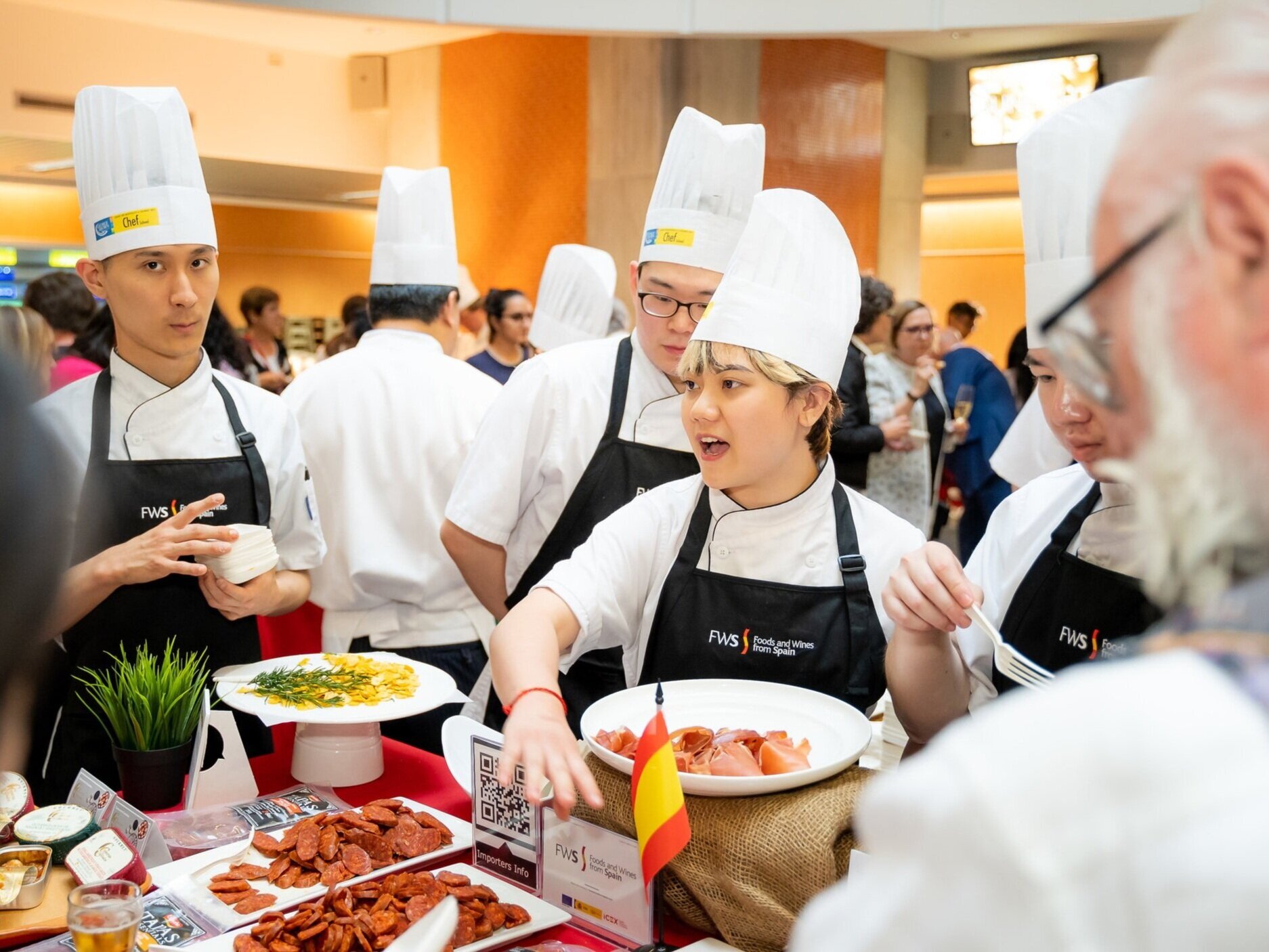 George Brown College Culinary Arts students hosting the World Tapas Day food & drink marketplace festival
