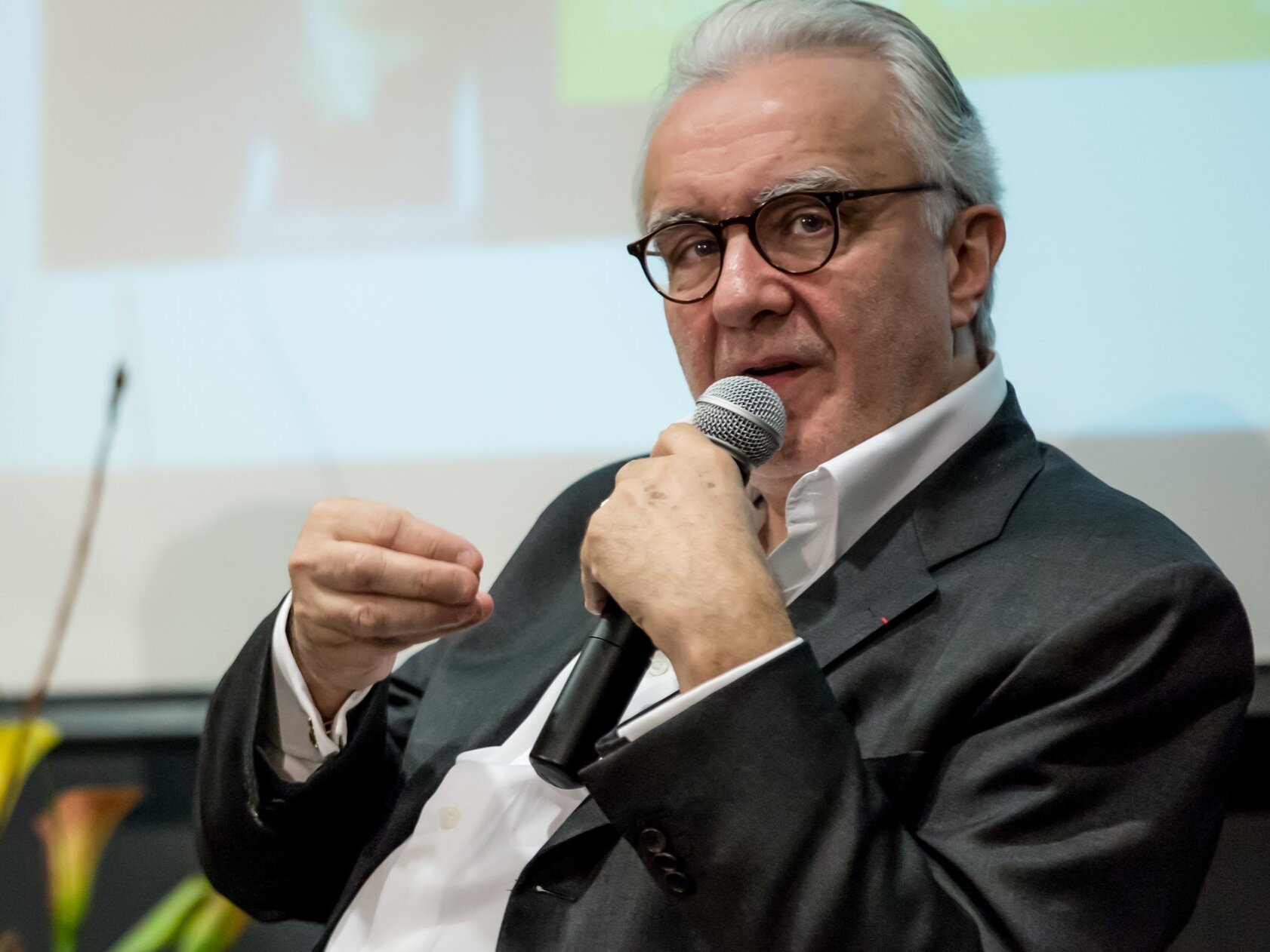 Three Michelin Star Chef Alain Ducasse speaking at George Brown College's Centre for Hospitality &amp; Culinary Arts
