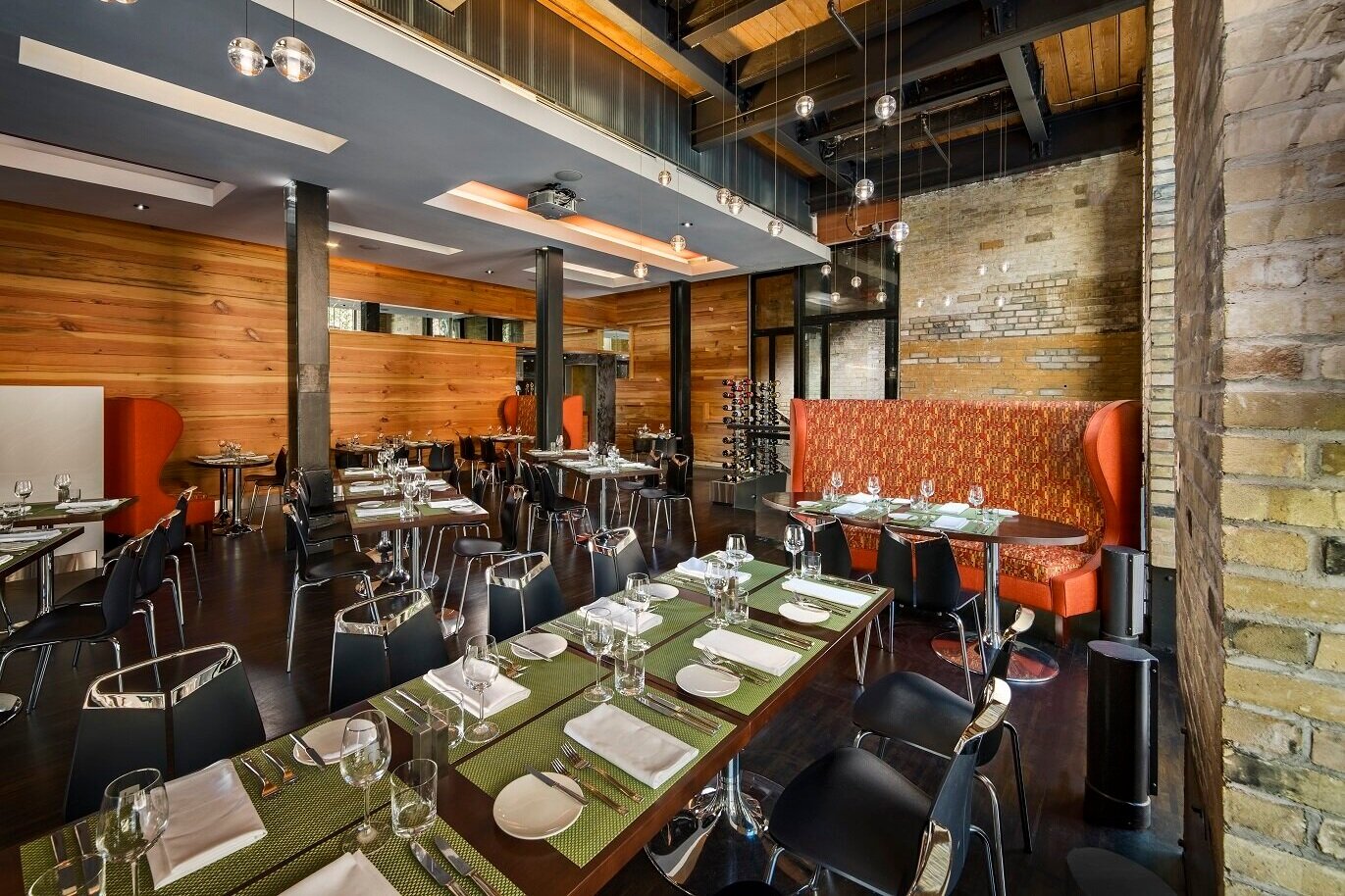 Second alternate view of The Main Dining Room in The Restaurant at the Centre for Hospitality &amp; Culinary Arts at George Brown College