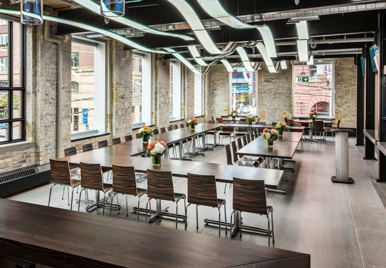 The Event Space at 215 King Street East, Toronto - one of the facilities at the Centre for Hospitality & Culinary Arts at George Brown College