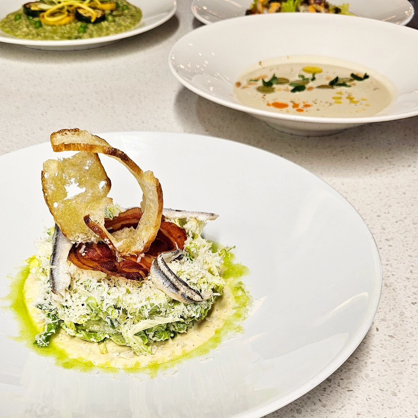 Caesar Salad
~Romaine, White Anchovies, Pancetta Crisp, Focaccia

Since 2008, The Chefs' House has given Hospitality and Culinary Arts students from George Brown College, the opportunity to learn in a live restaurant environment

Book your reservatio
