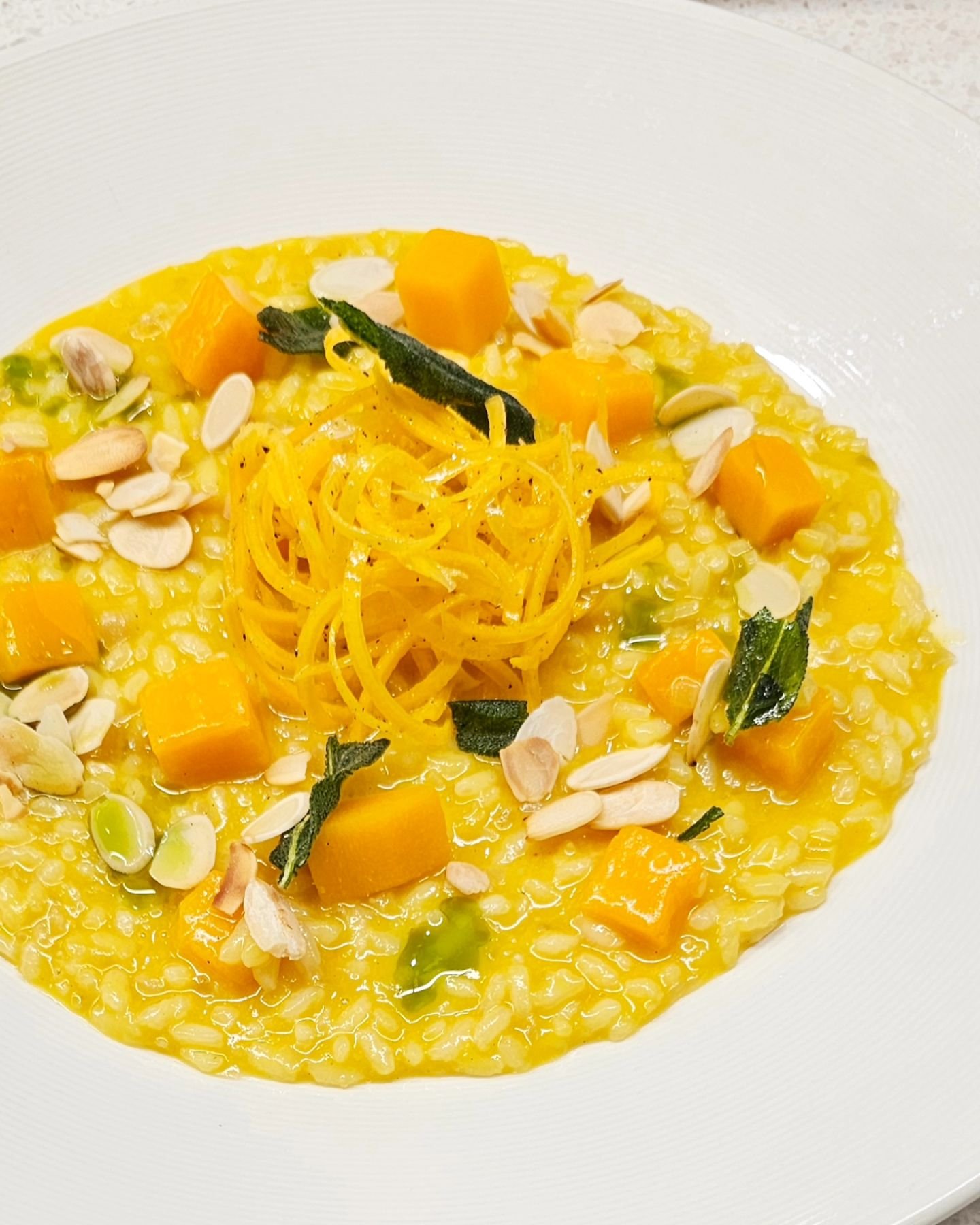 Kabocha Squash Risotto 
~Kabocha Squash, Crispy Sage, Toasted Almond, Sage Oil

Since 2008, The Chefs' House has given Hospitality and Culinary Arts students from George Brown College the opportunity to learn in a live restaurant environment 
.
.
.
.