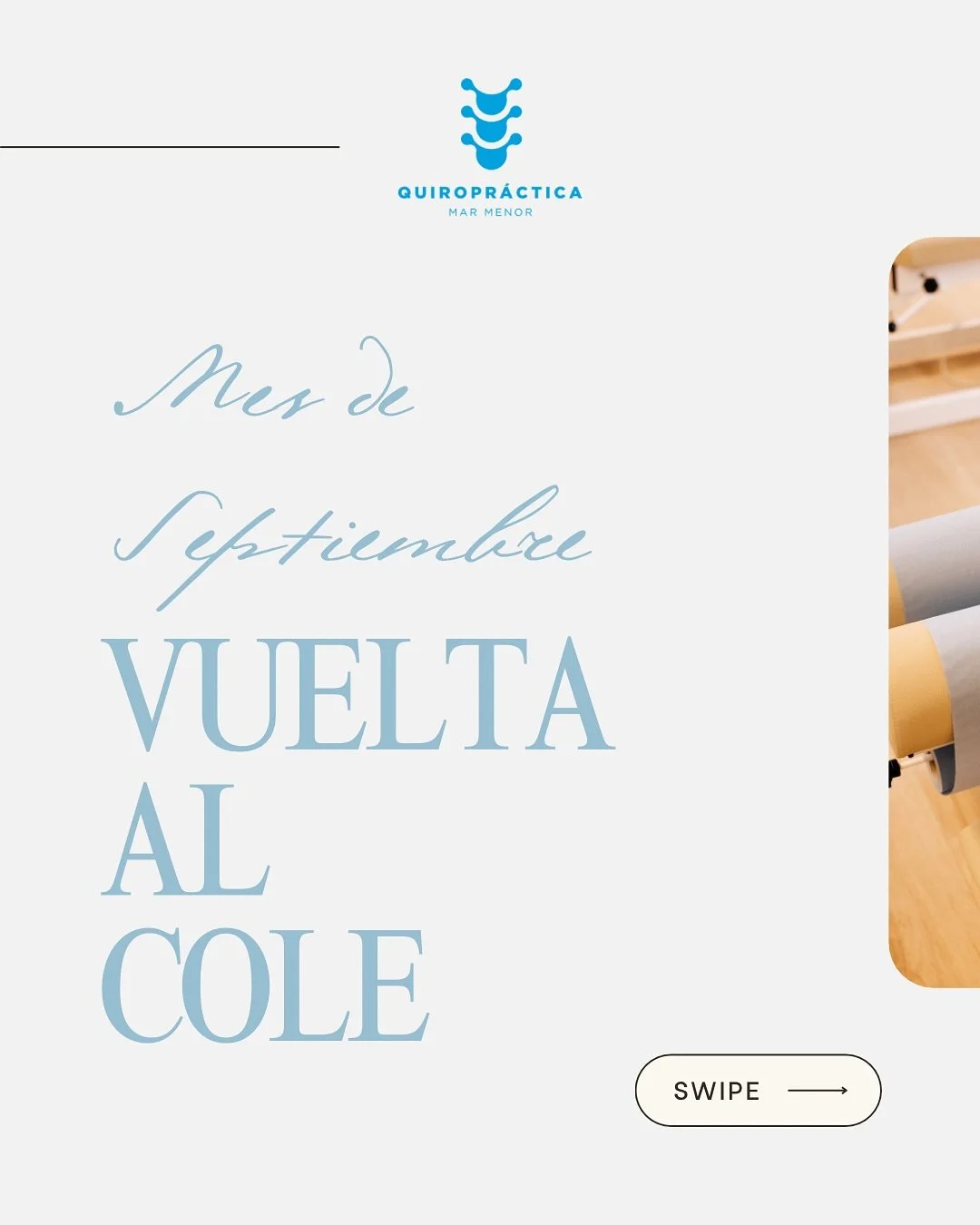💫 ¡Llega septiembre y en Quiropráctica Mar Menor tenemos mucho que celebrar! 🎉
Con la vuelta al cole, comenzamos un nuevo mes lleno de energía y además… ¡cumplimos 1 año en nuestra nueva clínic