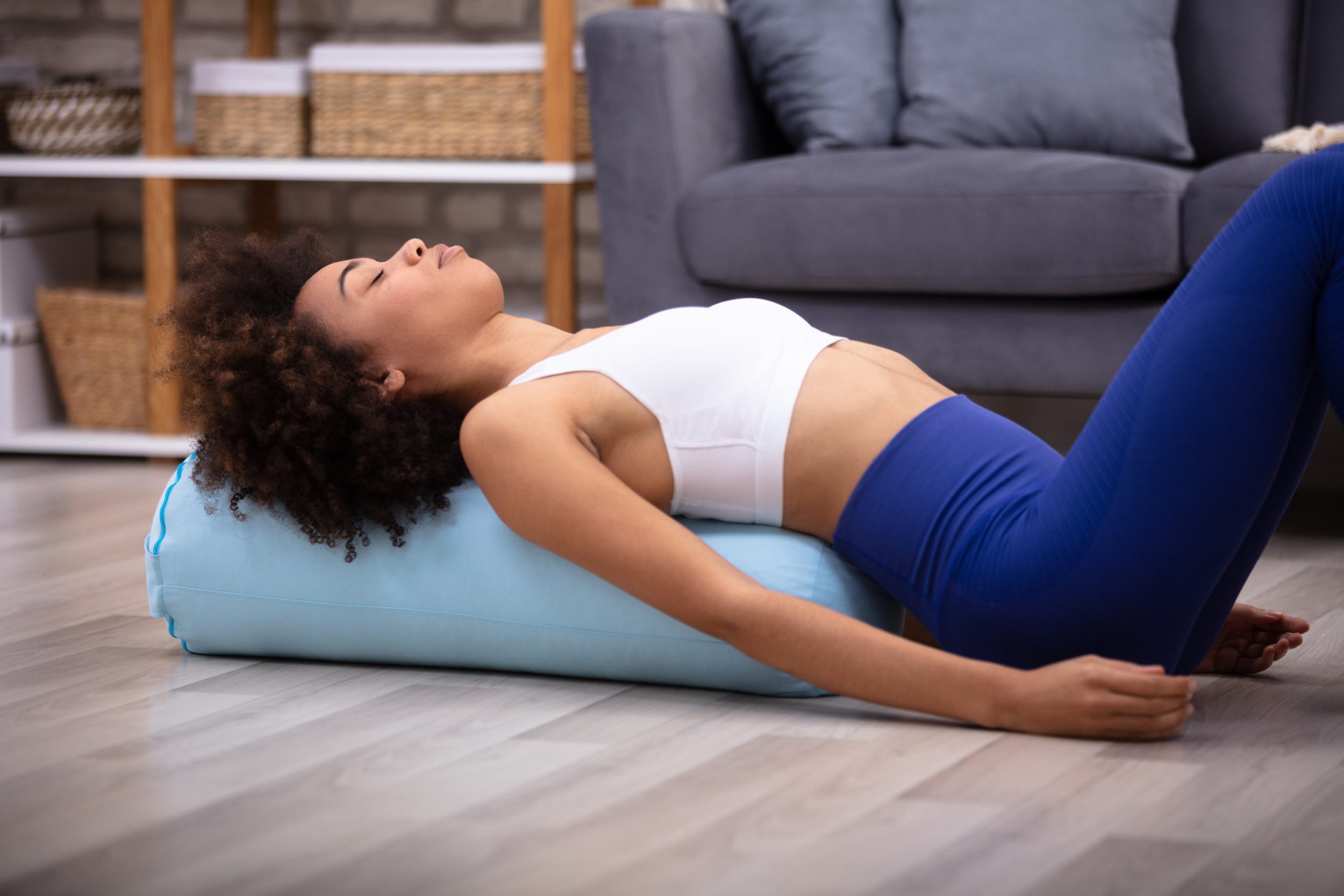 Restorative Yoga With a Bolster - YouTube
