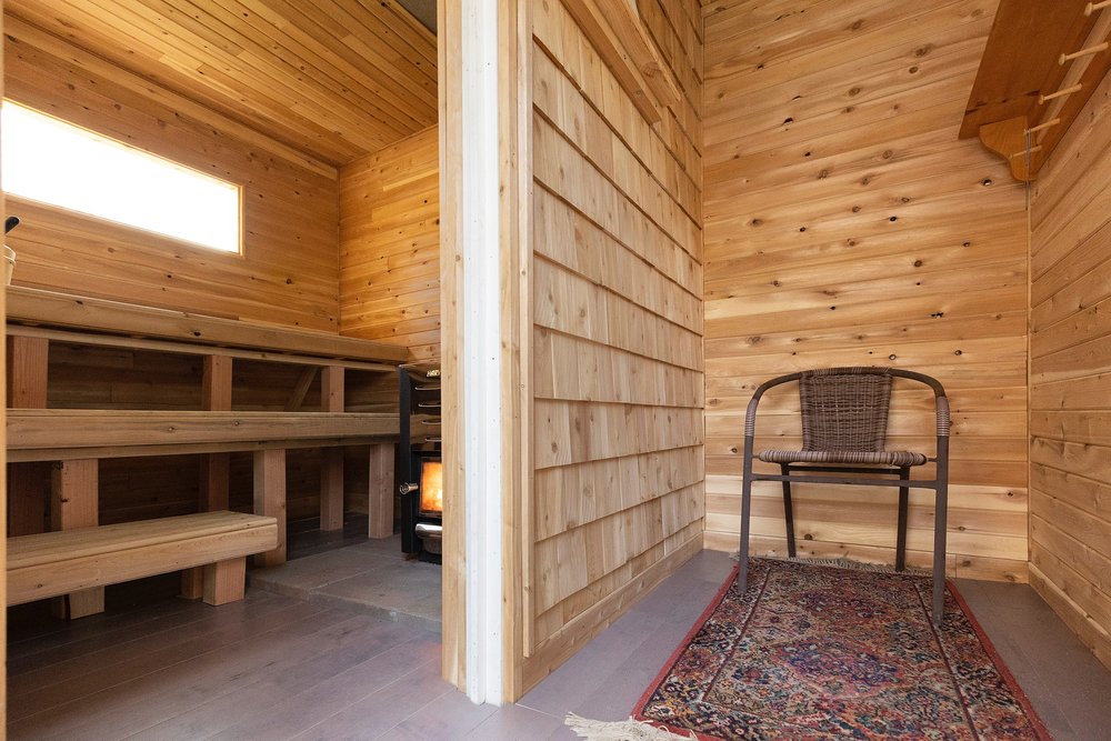 Sebago Sauna builds and designs custom saunas using local cedar.