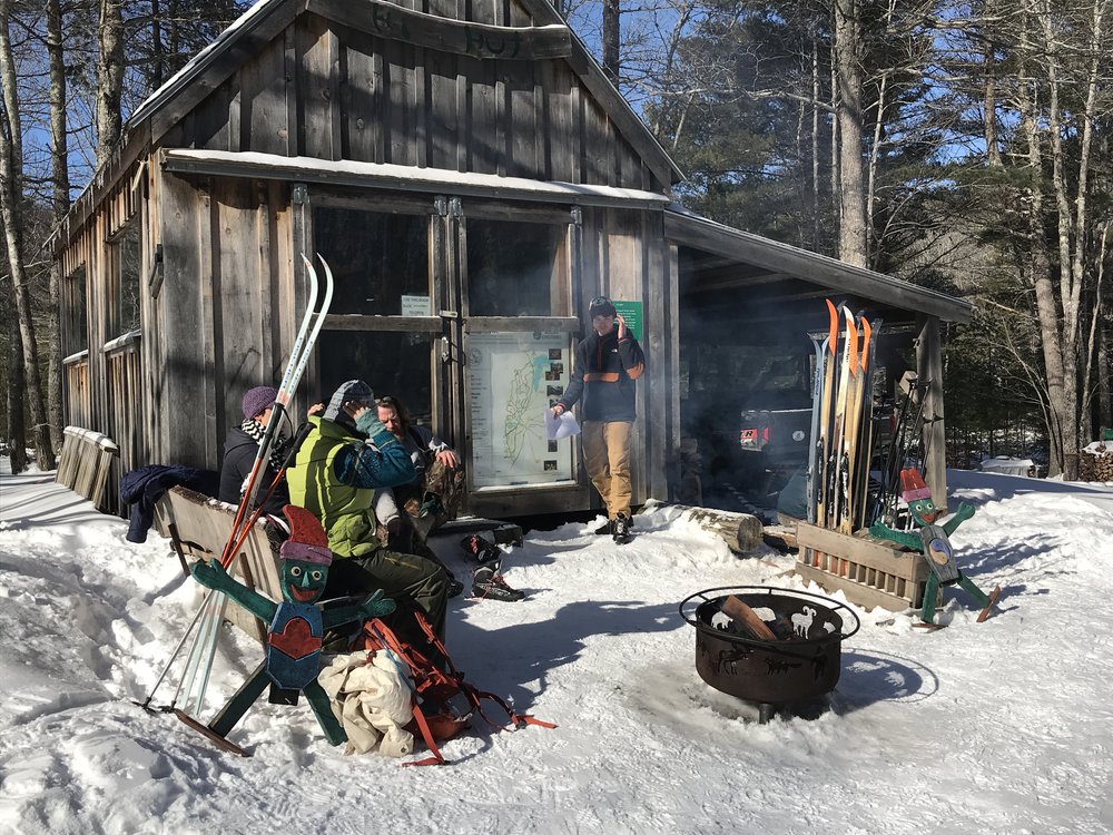 The 1,000-acre Hidden Valley Nature Center is home to 25 miles of XC ski trails and a variety of remote, rustic lodging.