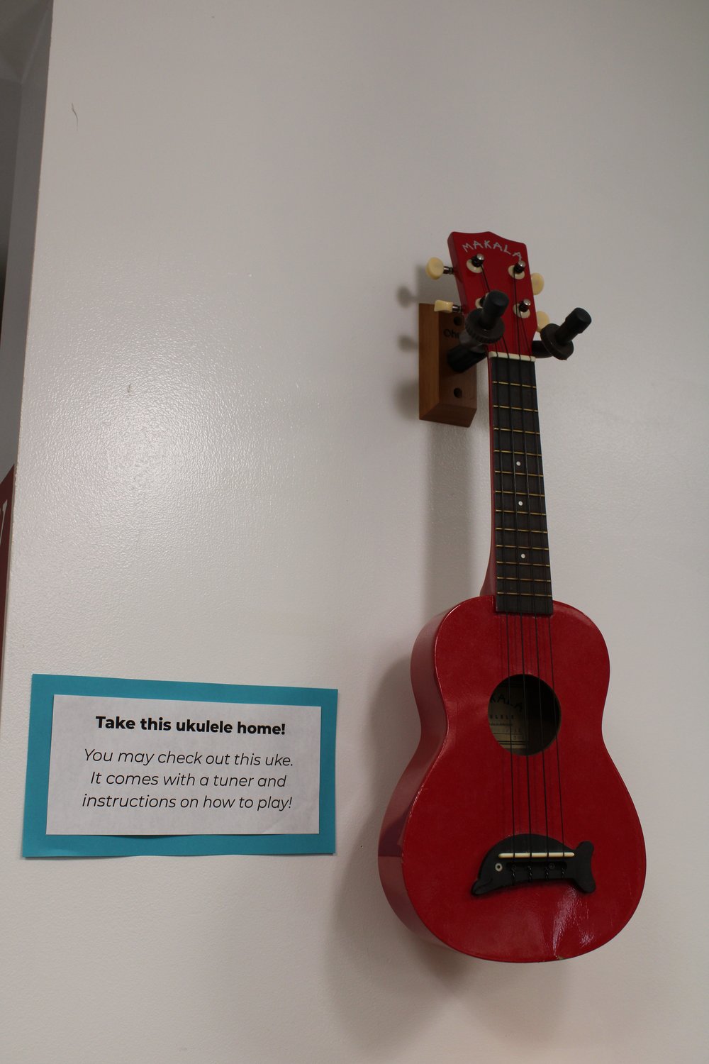Try your hand at the ukulele, complete with a tuner and set of instructions.