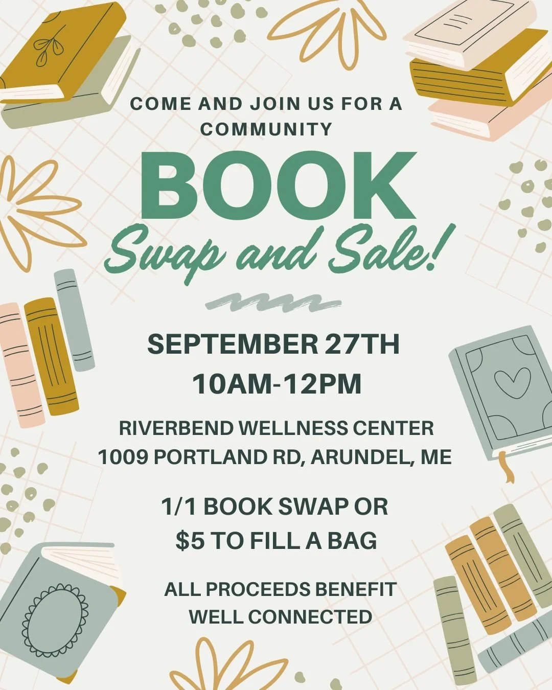Fall Book Swap and Sale to benefit WELL Connected