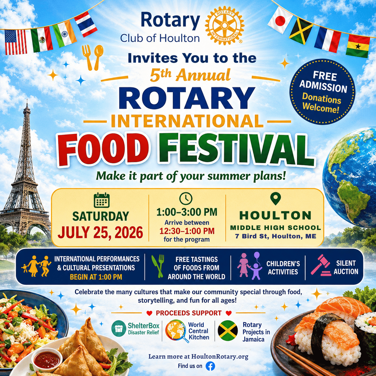 International Food Festival • Houlton Rotary Club