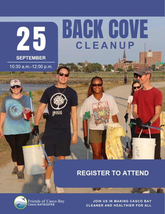 Back Cove Cleanup with Friends of Casco Bay