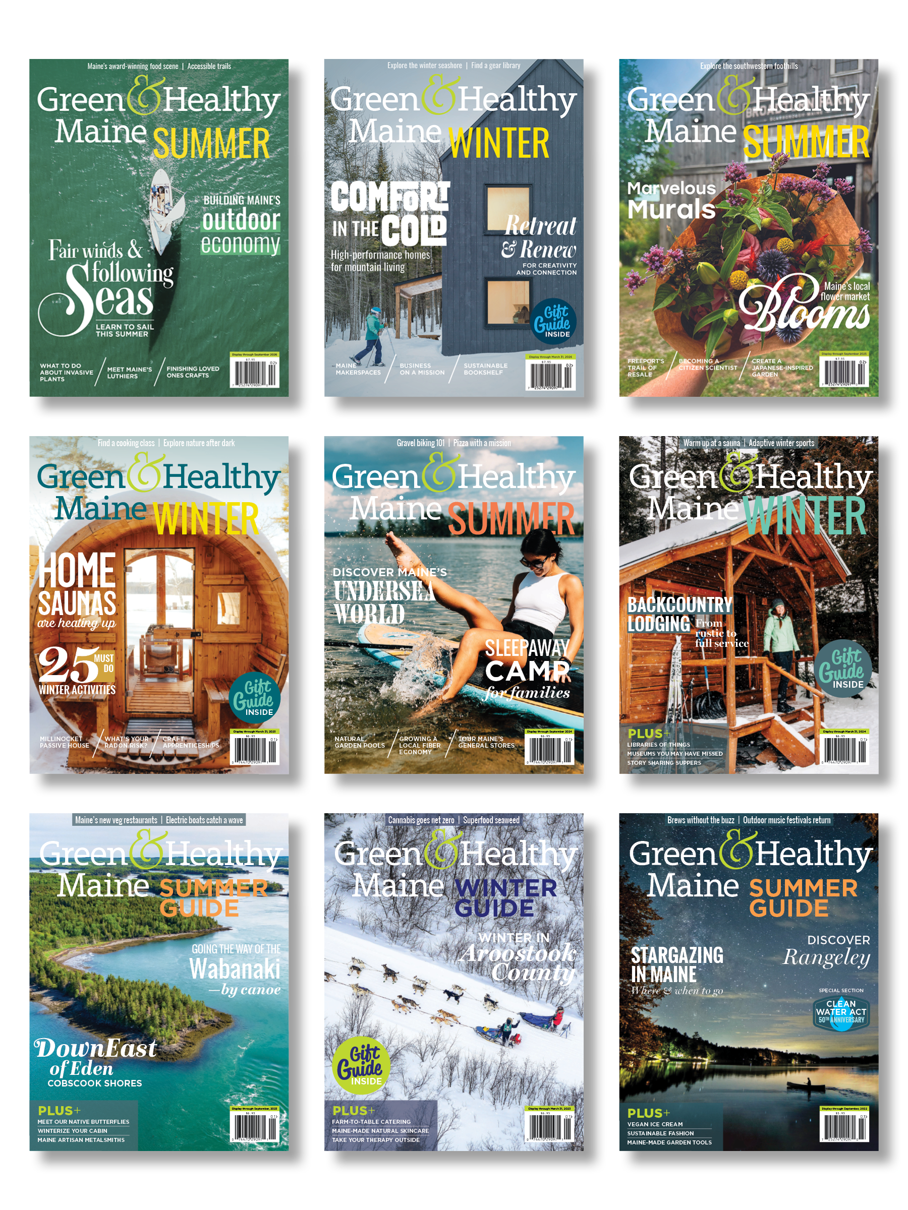 Single issues: Green & Healthy Maine SUMMER & WINTER