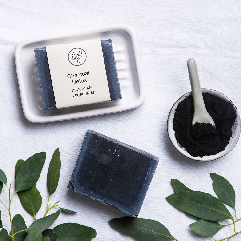 Charcoal Detoxing Soap WILD SAGE + Co