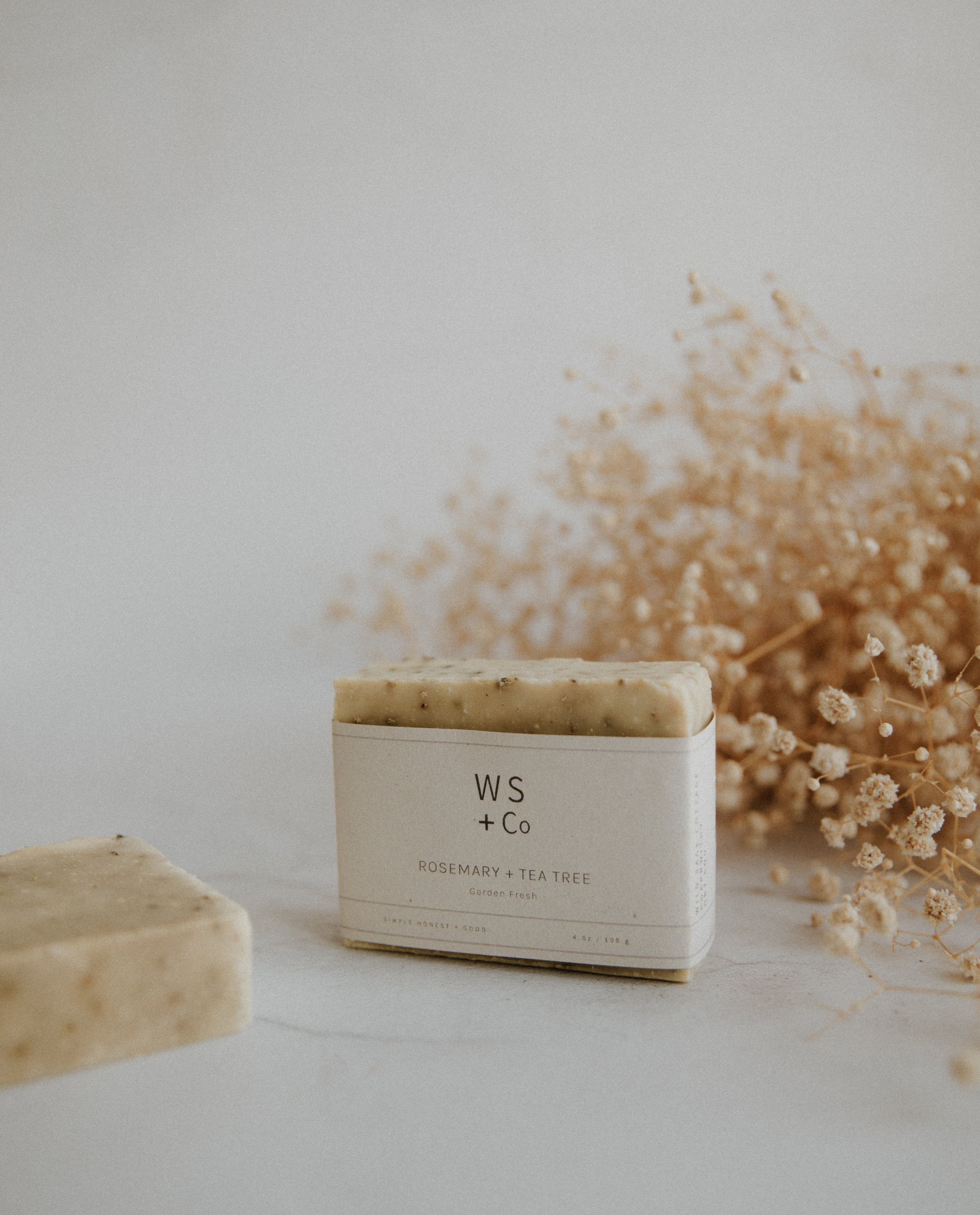 Rosemary + Teatree Cold Process Soap WILD SAGE + Co