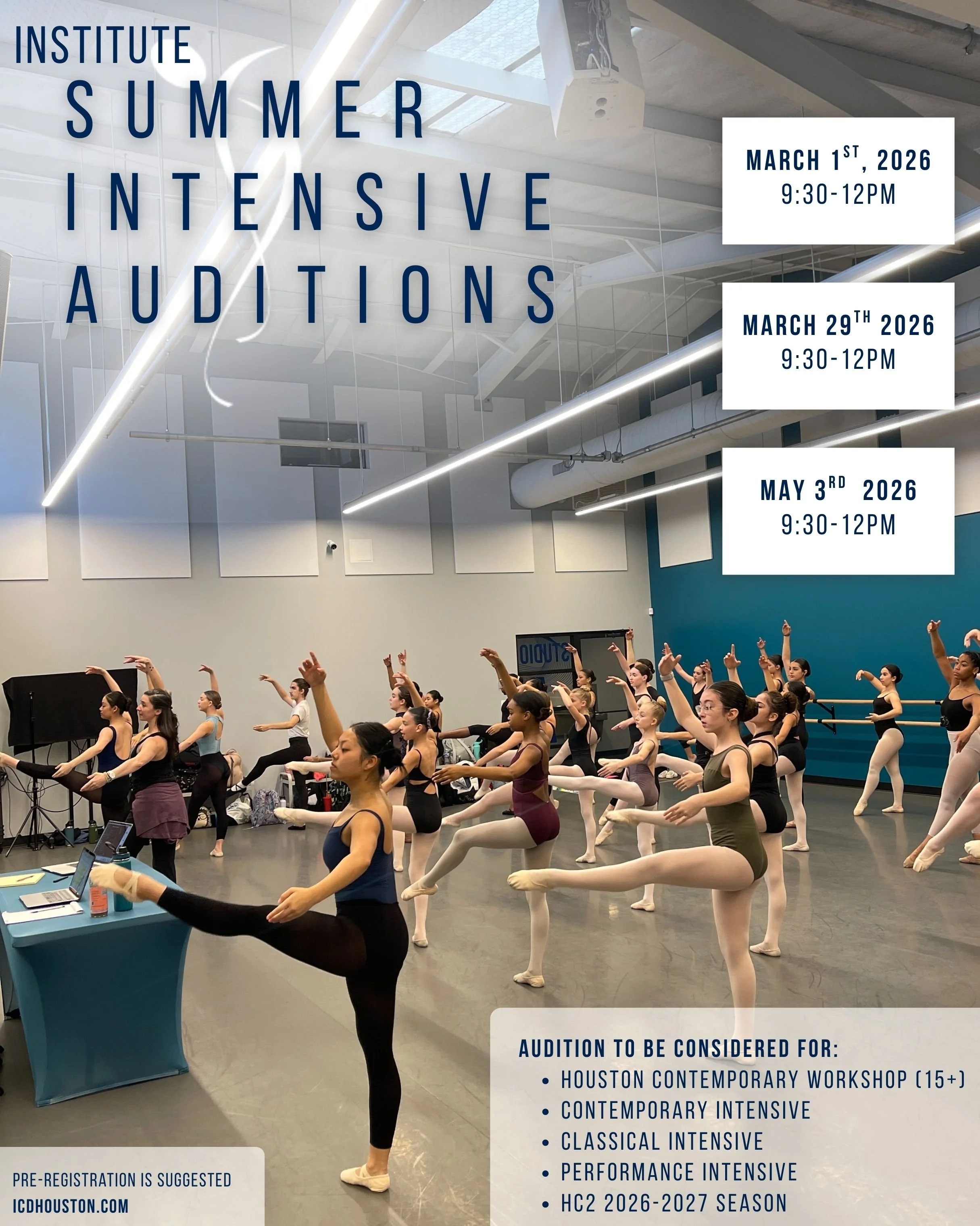 SUMMER INTENSIVE AUDITION!