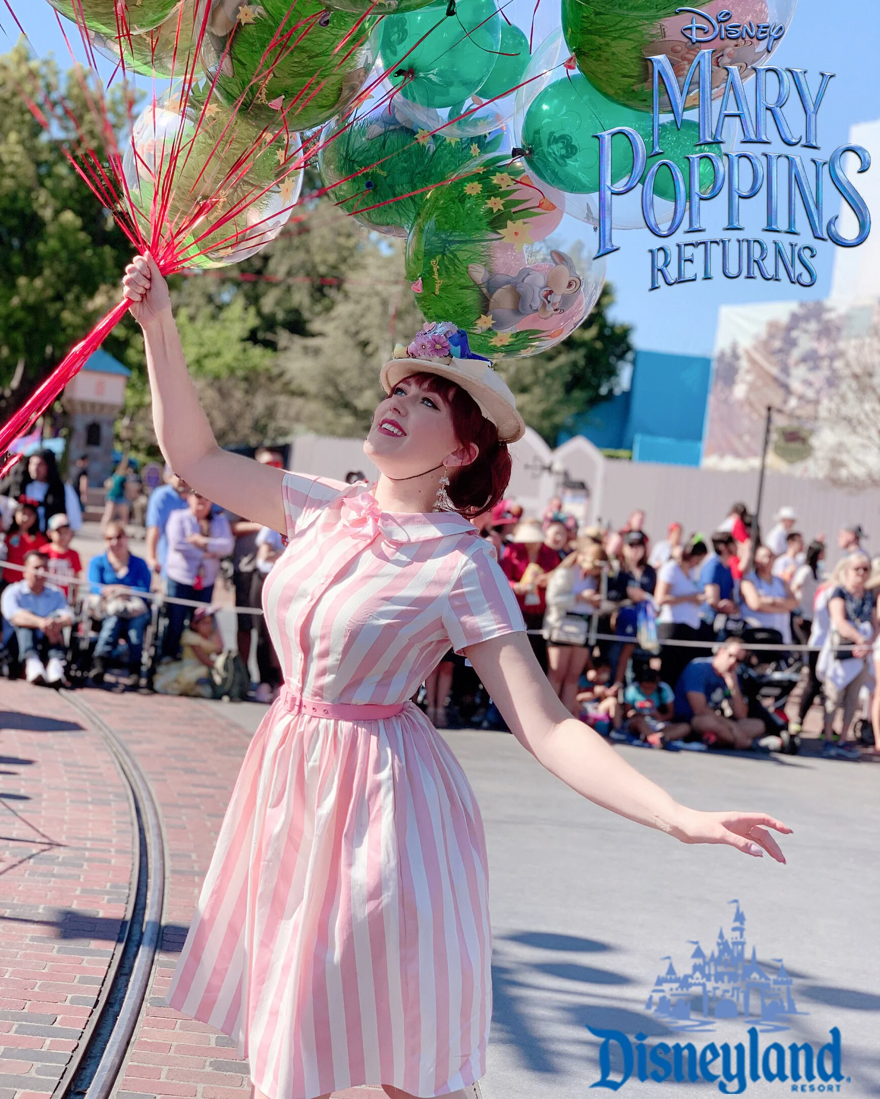 Disneyland Mary Poppins Influencer day in anticipation of the DVD release of “Mary Poppins Returns”