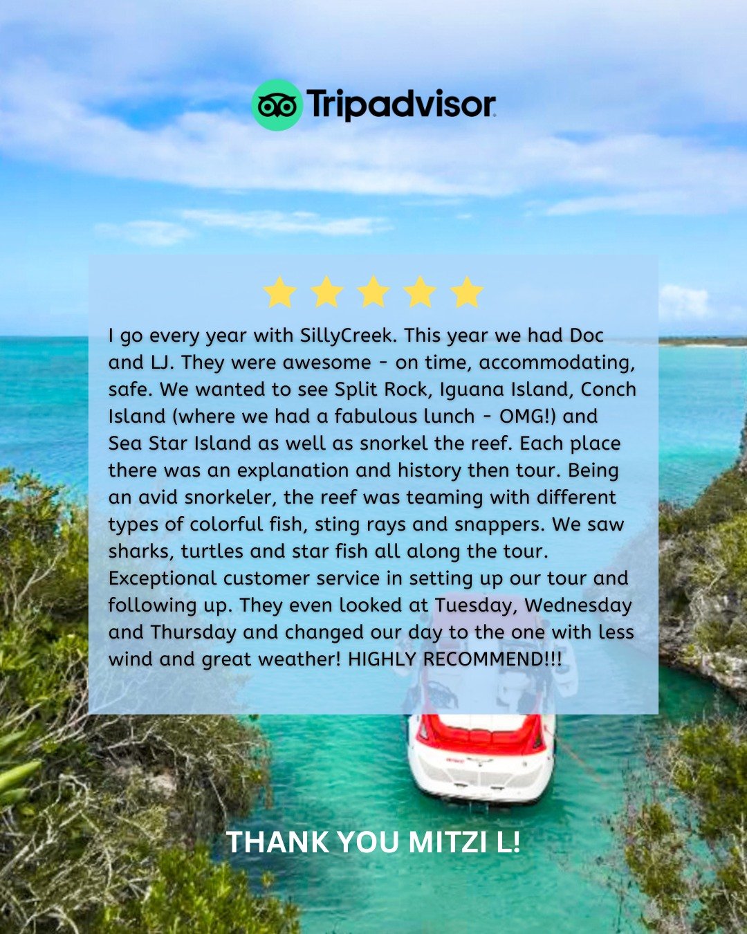 5 stars isn&rsquo;t enough 🌟 Split Rock, Conch Island lunch (OMG!), Sea Star magic, and the reef teeming with life 🐠🦈 

Huge thanks to Doc &amp; LJ for the smooth ride, island stories, and top-tier vibes. Already counting down to next year! 💙

#S